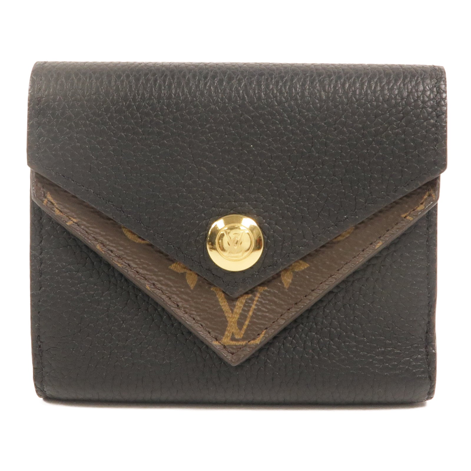 LOUIS VUITTON Monogram/牛皮皮革Double V Wallet錢包
