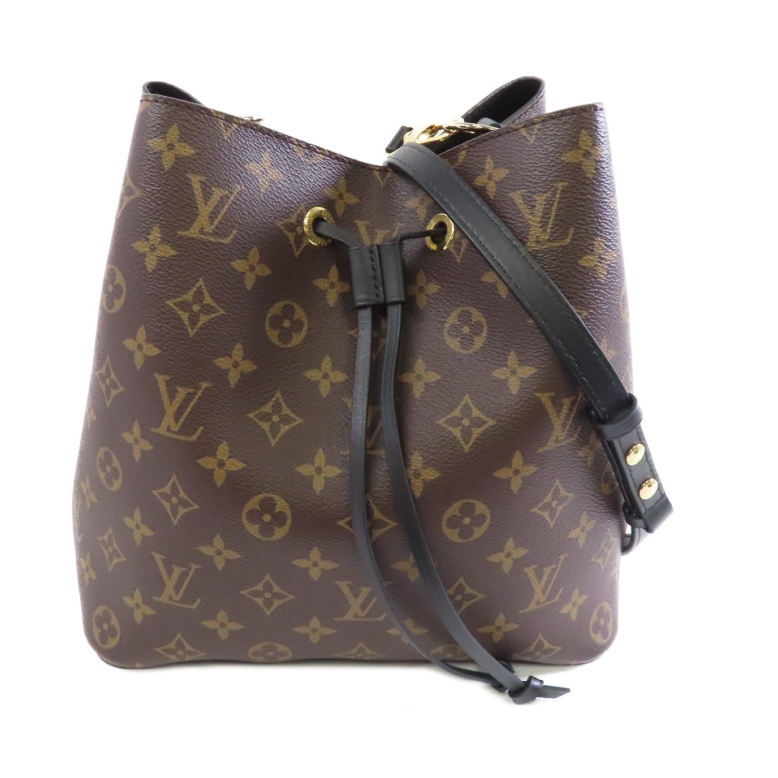 LOUIS VUITTON Monogram Neo Noe  MM金扣肩背袋啡色