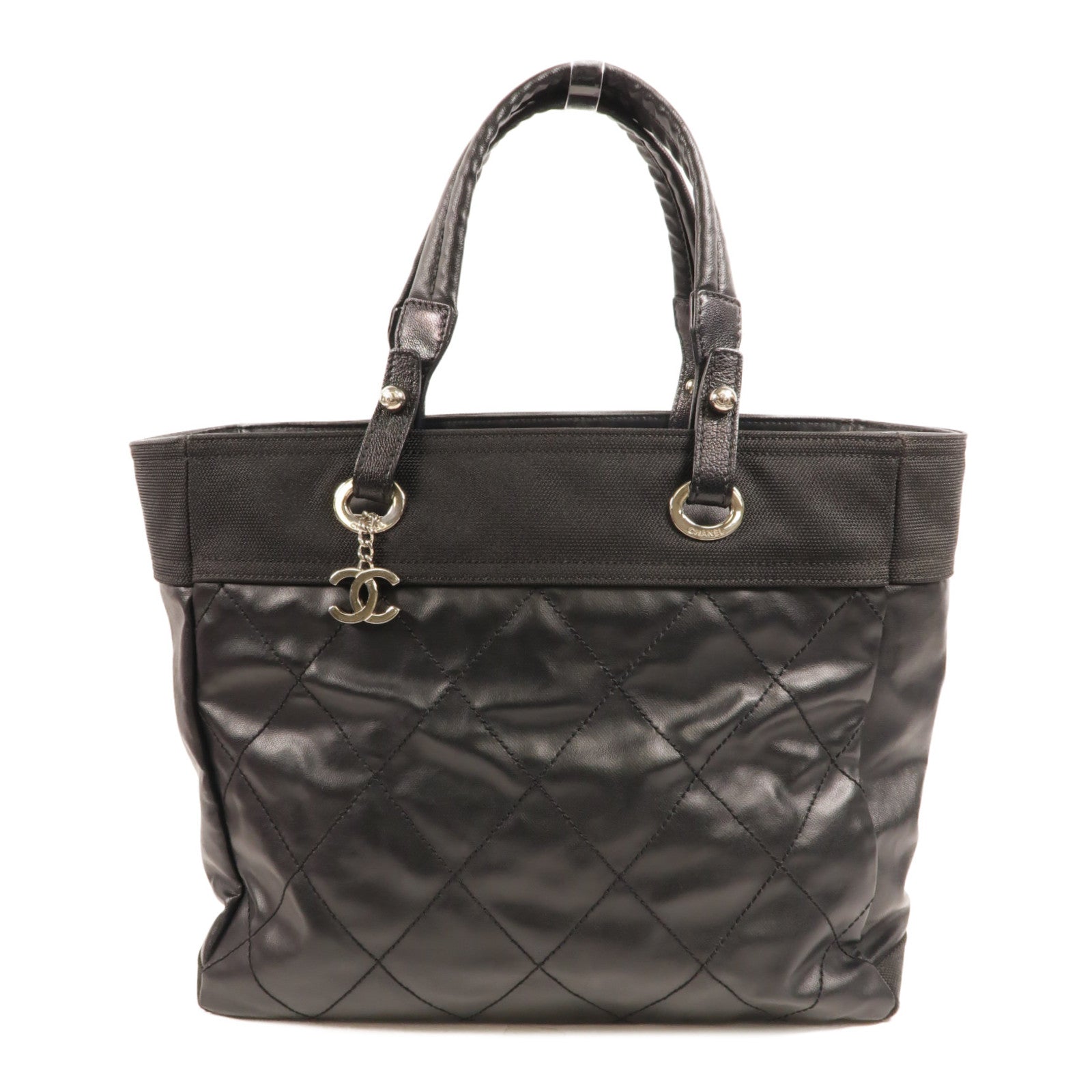 CHANEL 塗層帆布Paris Biarritz Tote手挽袋