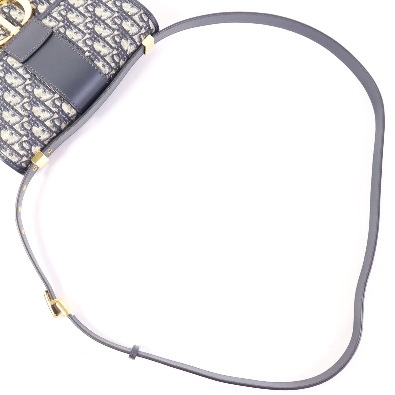 Dior 帆布30 Montaigne金扣肩背袋