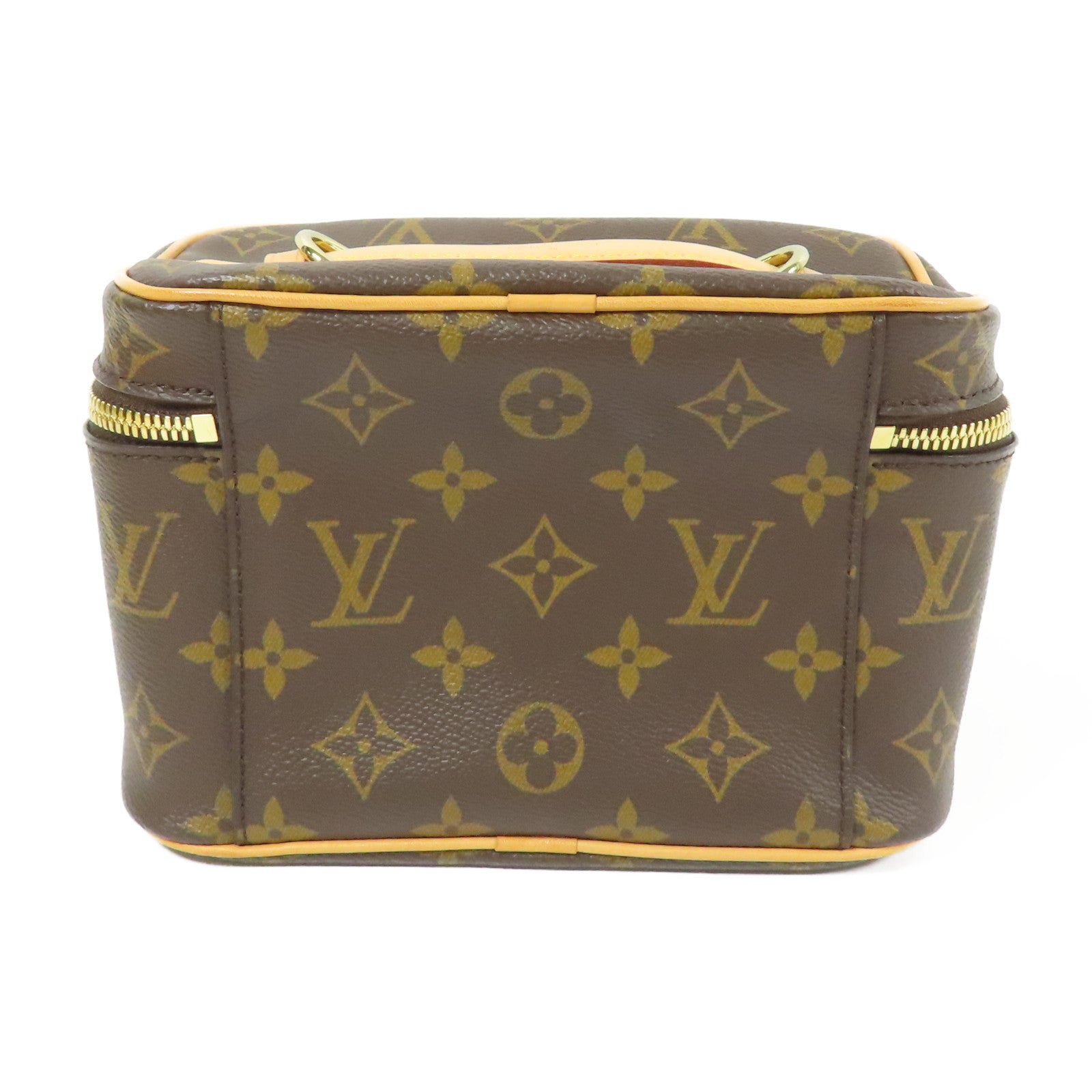 LOUIS VUITTON LV GHW Nice Mini Vanity Bag HandBag M44495 Monogram Brown