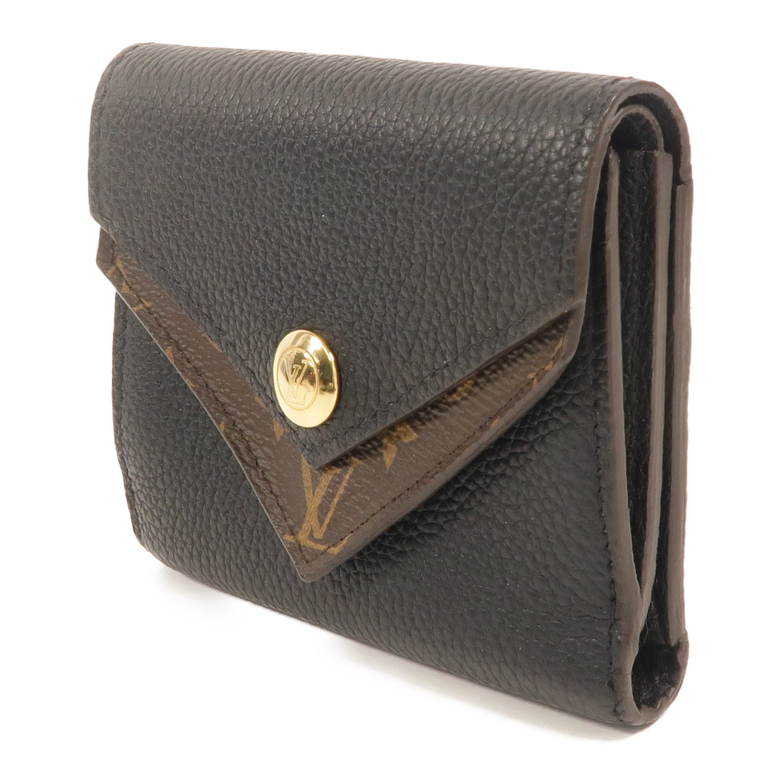 LOUIS VUITTON Monogram/牛皮皮革Double V Wallet錢包