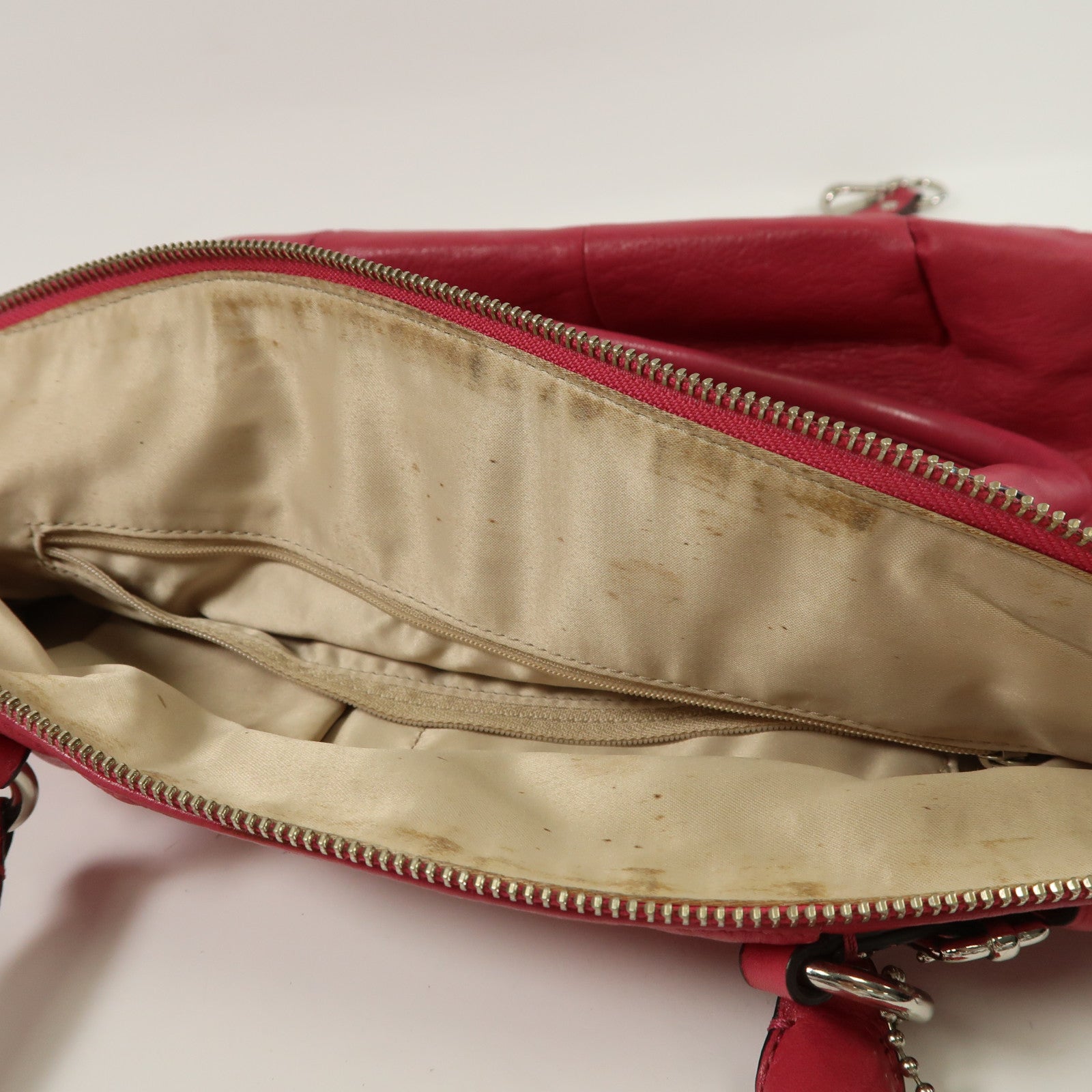 COACH 牛皮皮革2 Way Shoulder手挽肩背兩用袋