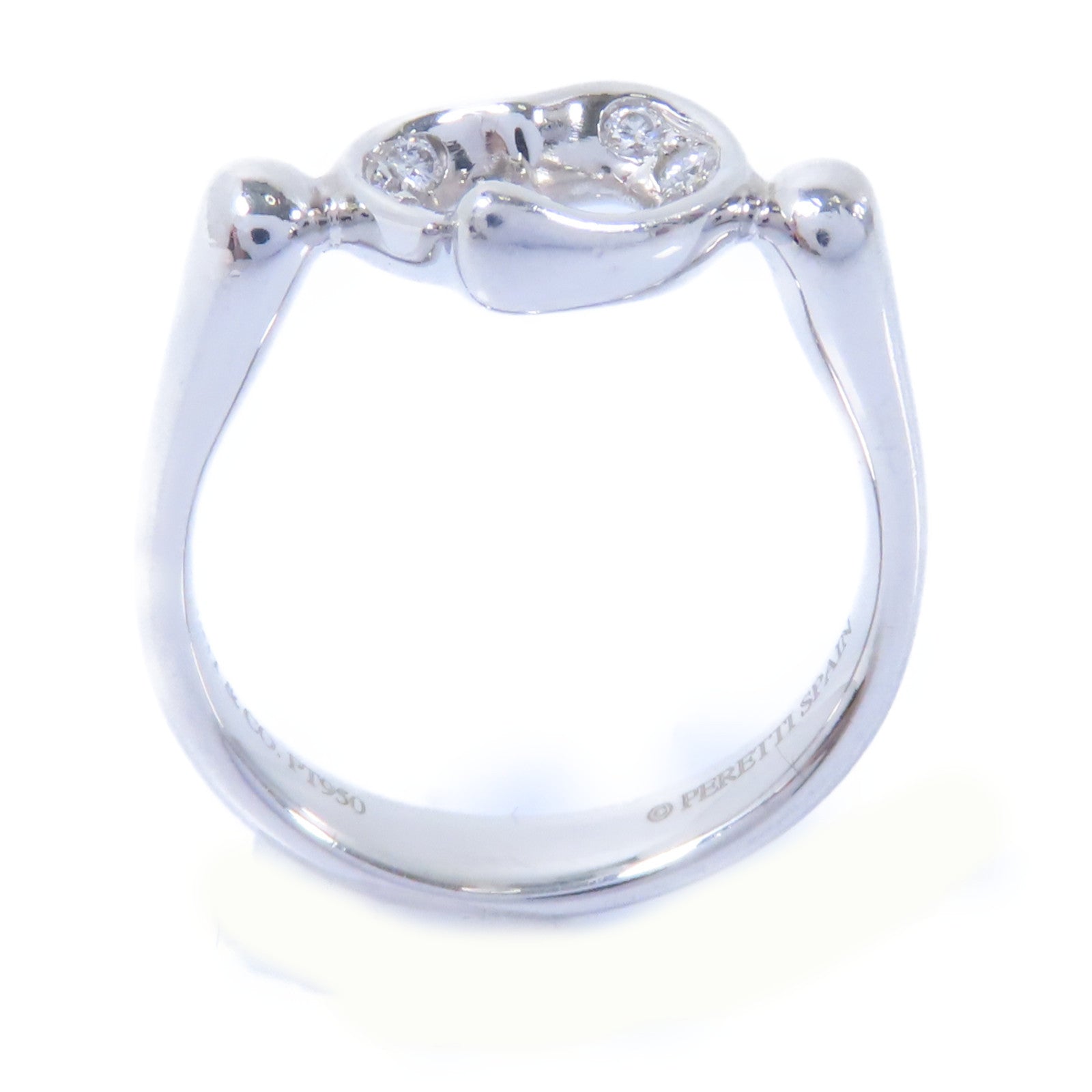 TIFFANY＆CO 【激減優惠】PT950鉑金Open Heart Ring戒指US#4.25
