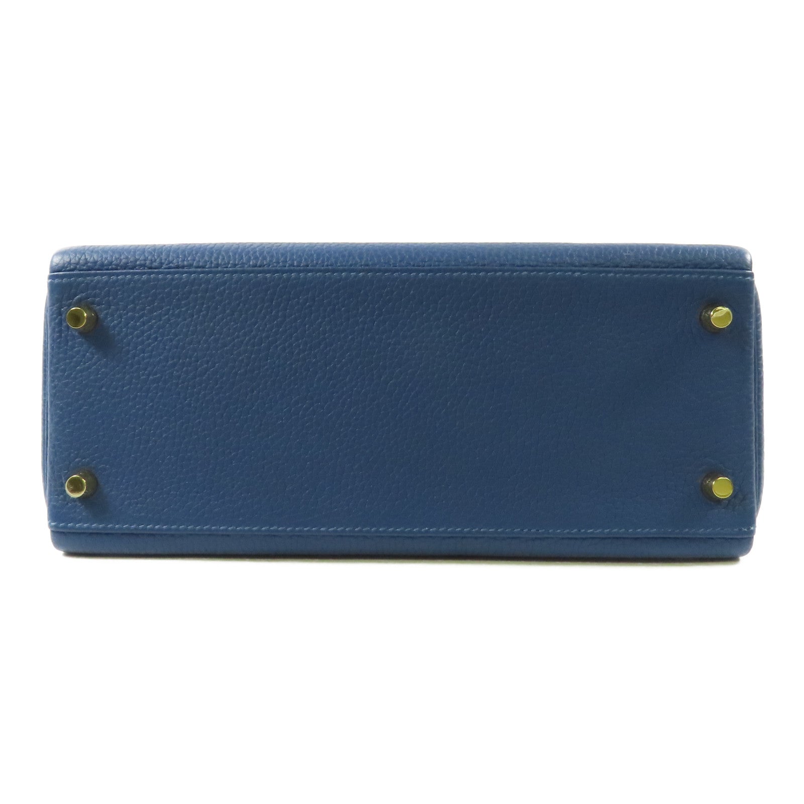 HERMES 【激減優惠】Clemence皮革Kelly 28手挽肩背兩用袋Deep Blue