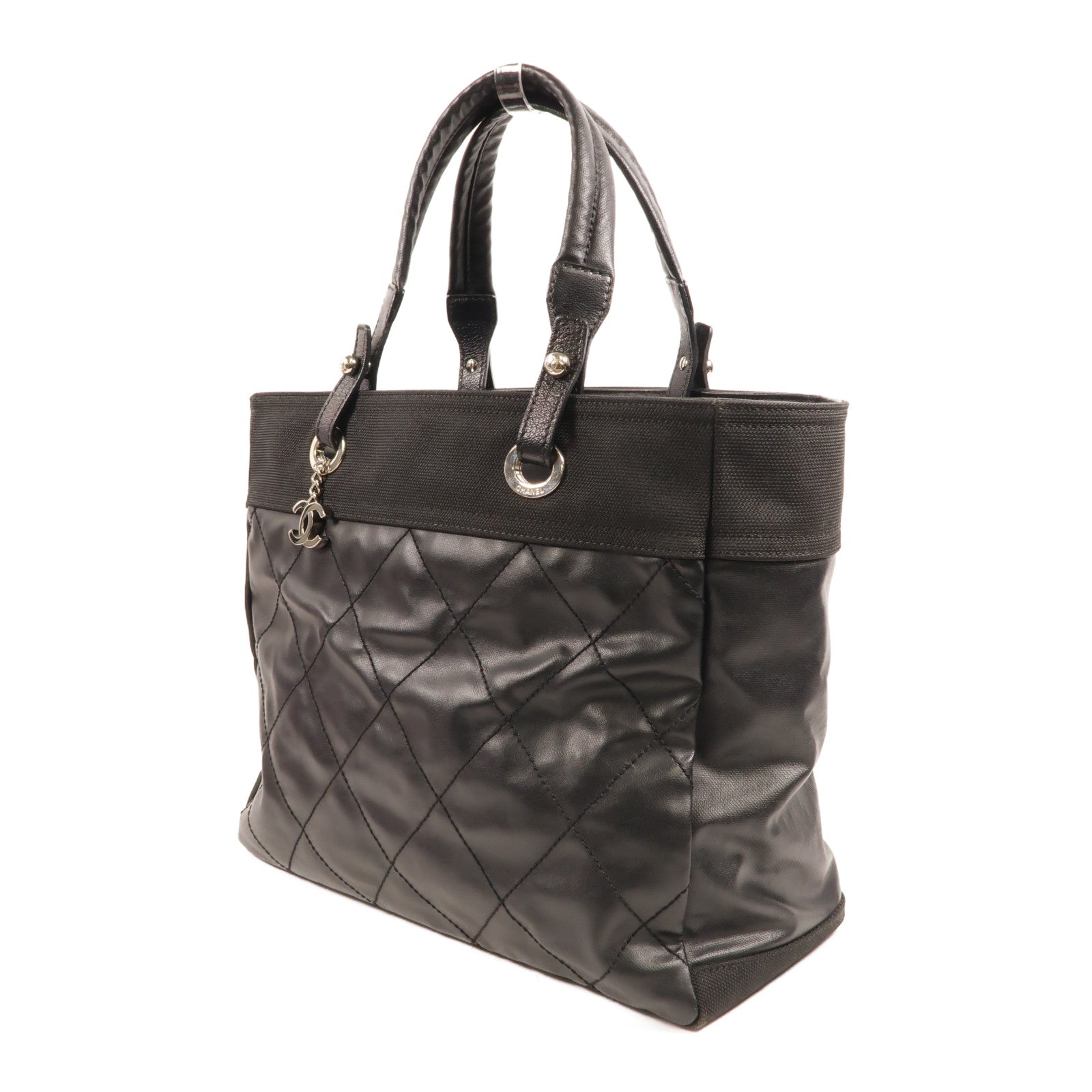 CHANEL 塗層帆布Paris Biarritz Tote手挽袋