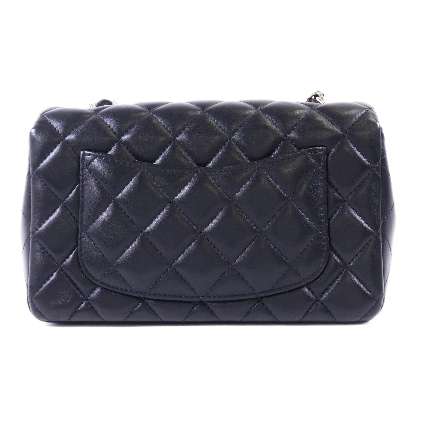 CHANEL 羊皮皮革Mini Classic 20金扣鏈帶肩背袋