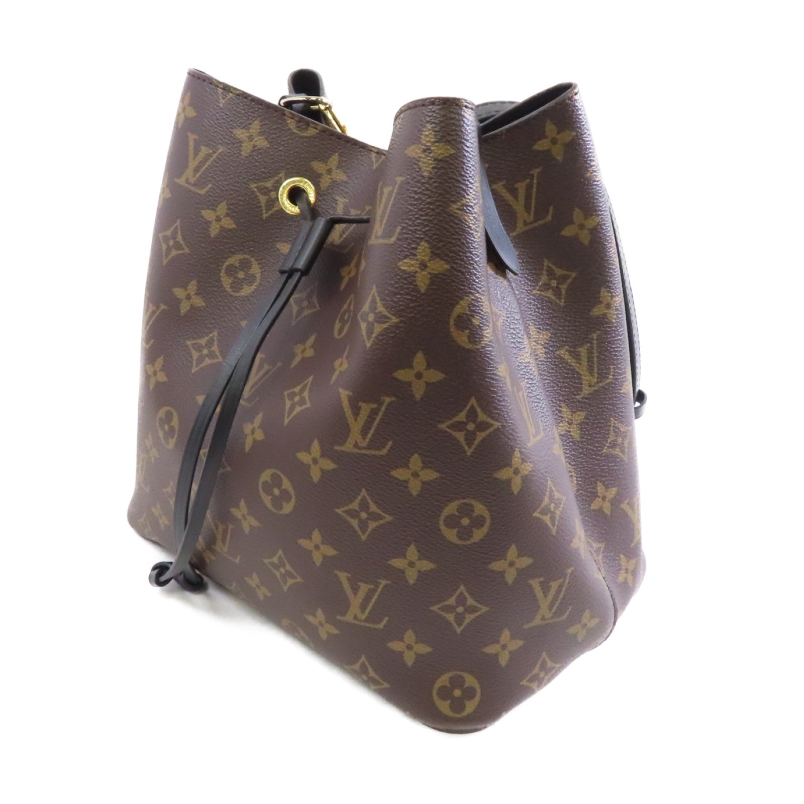 LOUIS VUITTON Monogram Neo Noe  MM金扣肩背袋啡色
