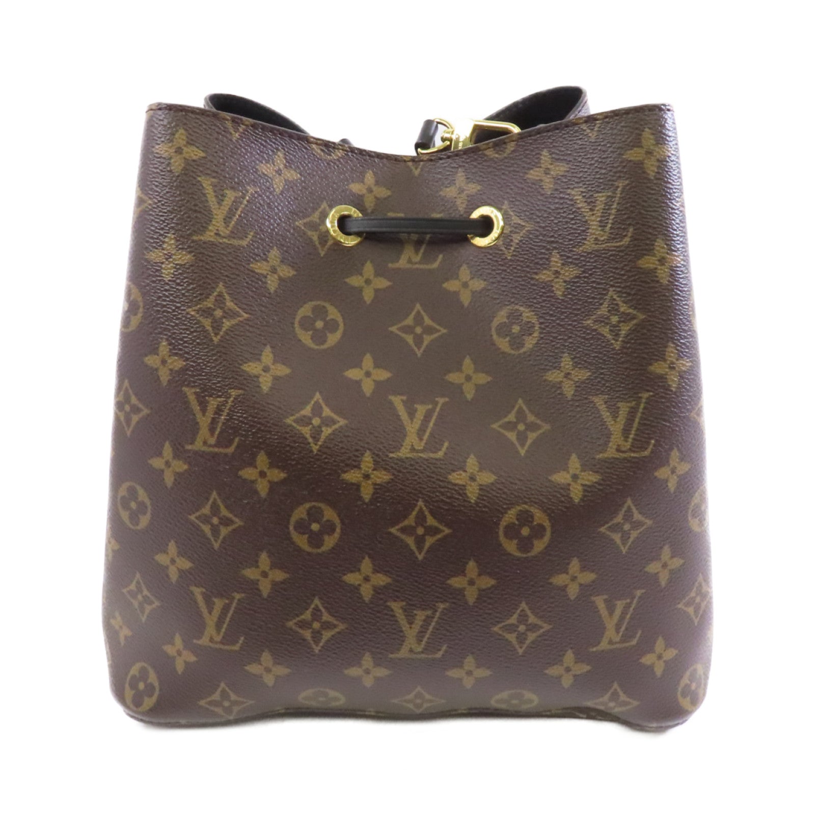 LOUIS VUITTON Monogram Neo Noe  MM金扣肩背袋啡色