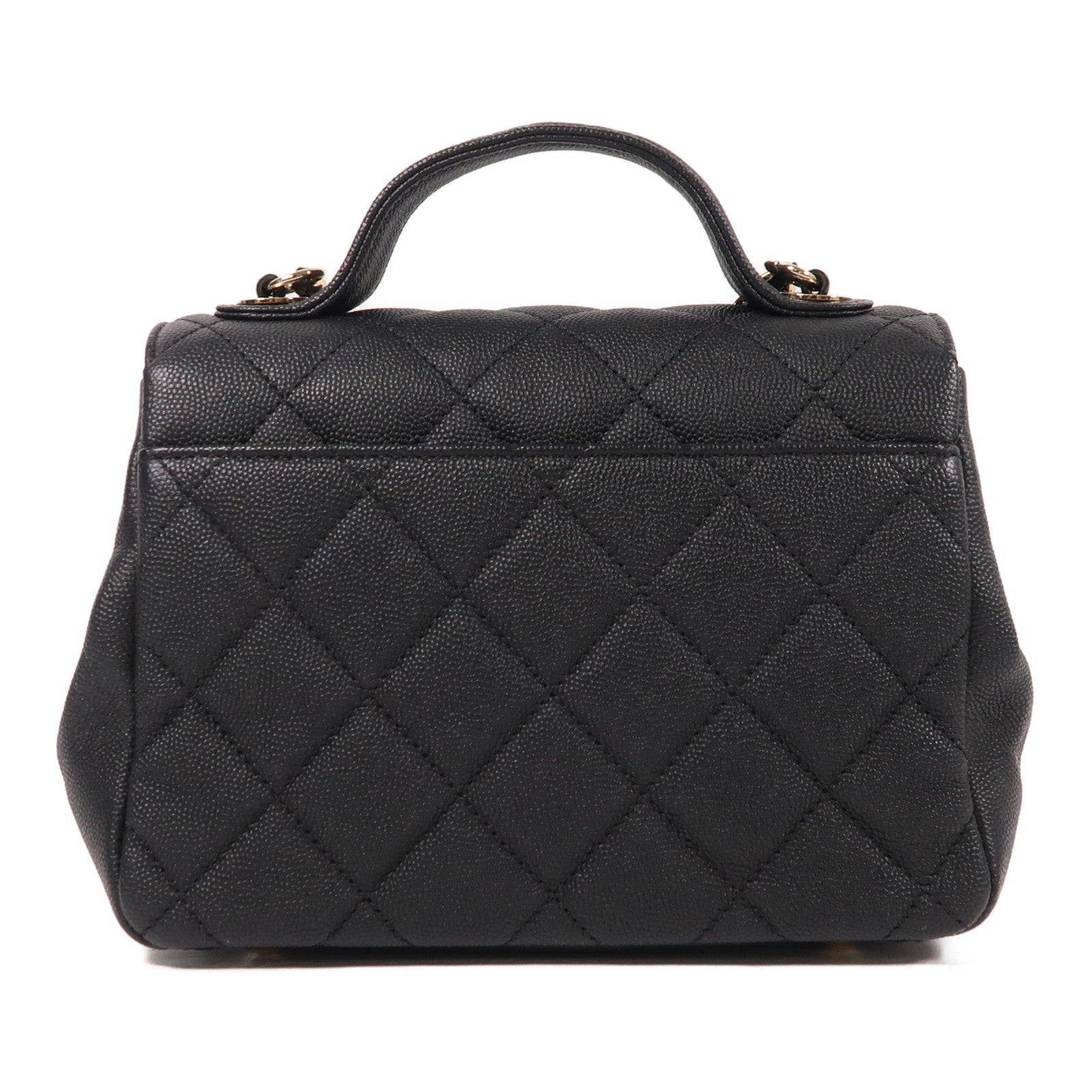 CHANEL 牛皮皮革Business Affinity Bag金扣手挽肩背兩用袋