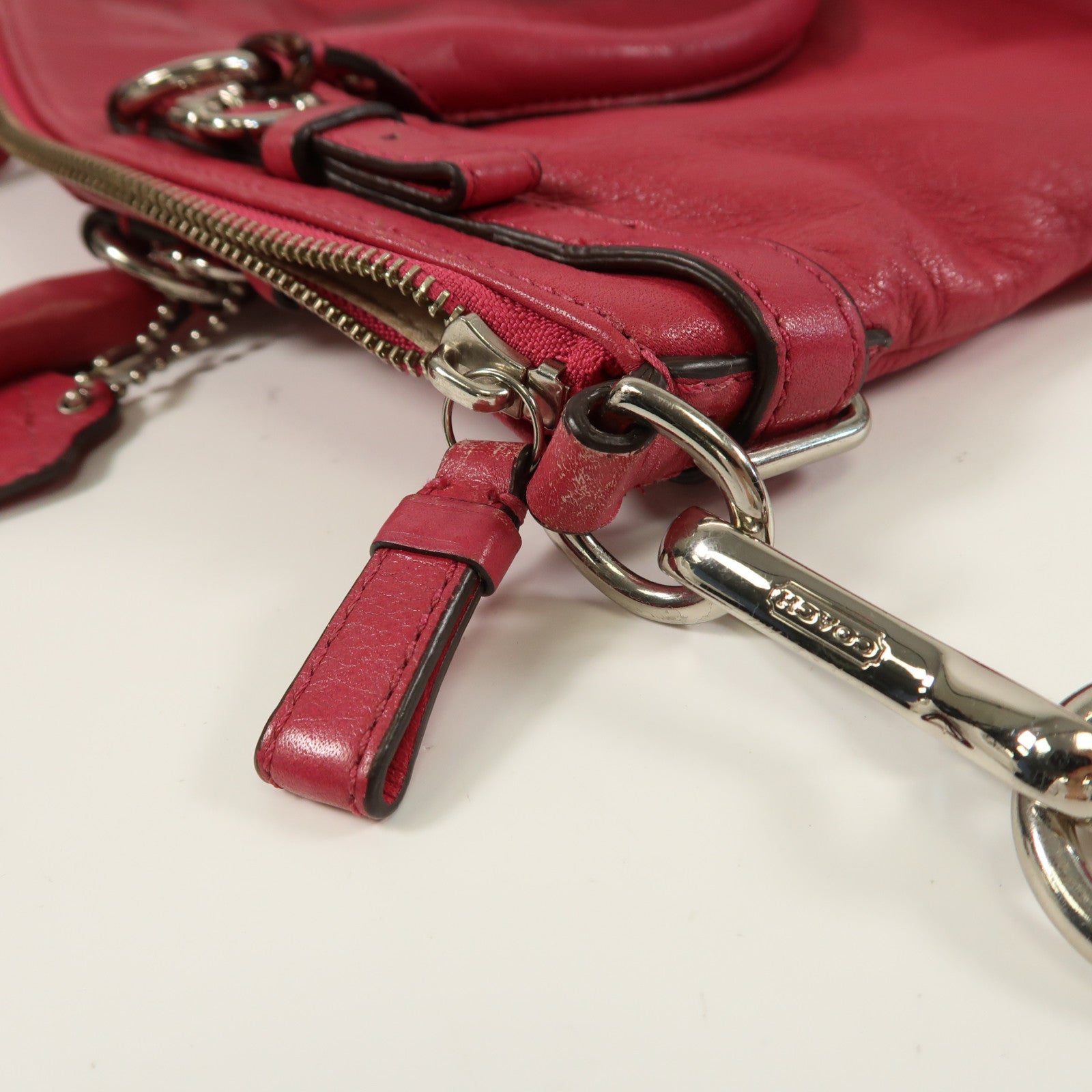 COACH 牛皮皮革2 Way Shoulder手挽肩背兩用袋