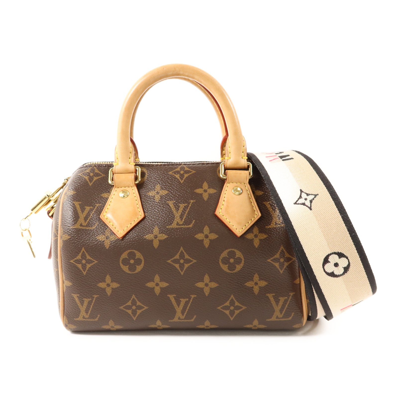 LOUIS VUITTON Monogram Speedy Bandouliere 20金扣手挽肩背兩用袋