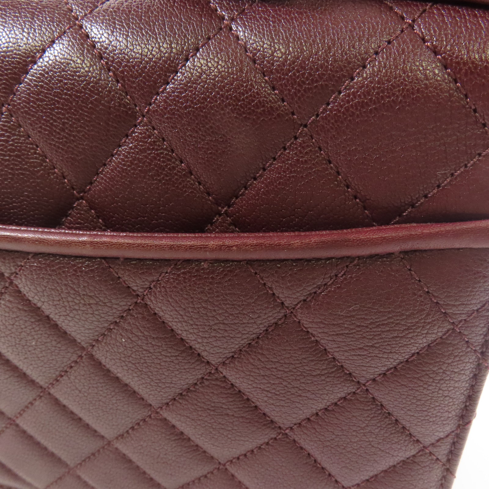 CHANEL 牛皮皮革University Chain Shoulder鏈帶手挽肩背兩用袋