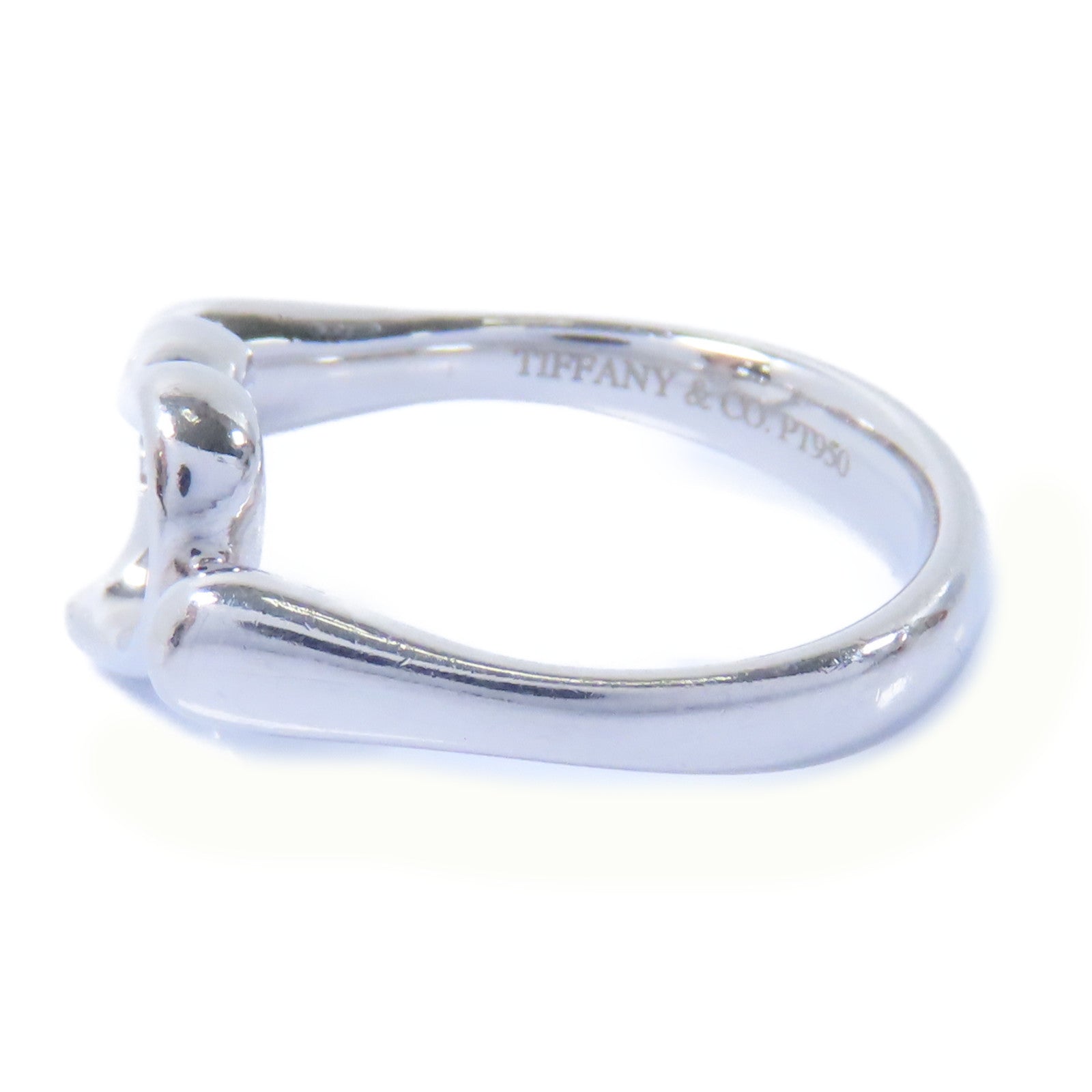 TIFFANY＆CO 【激減優惠】PT950鉑金Open Heart Ring戒指US#4.25