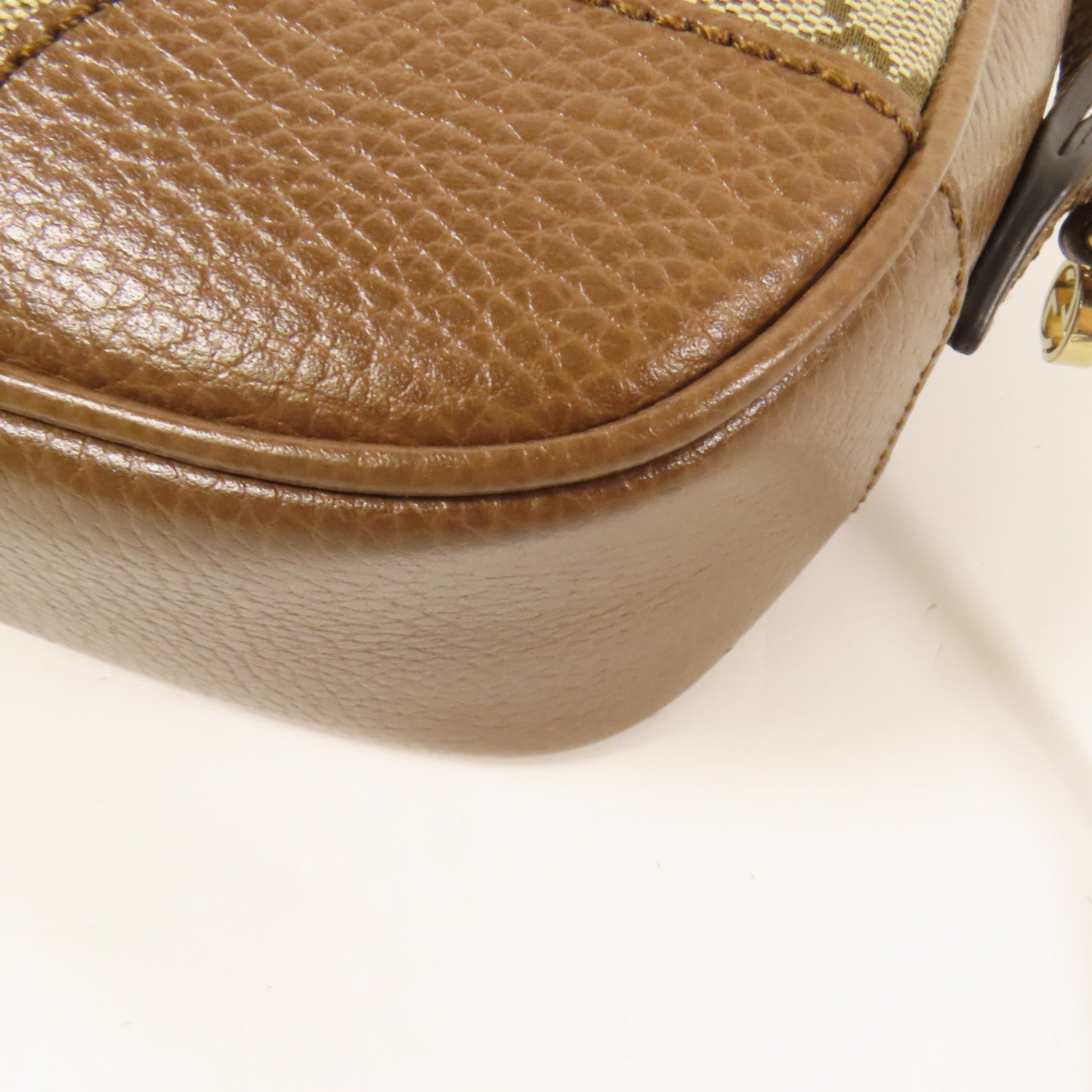 GUCCI 帆布Shoulder Bag金扣肩背袋