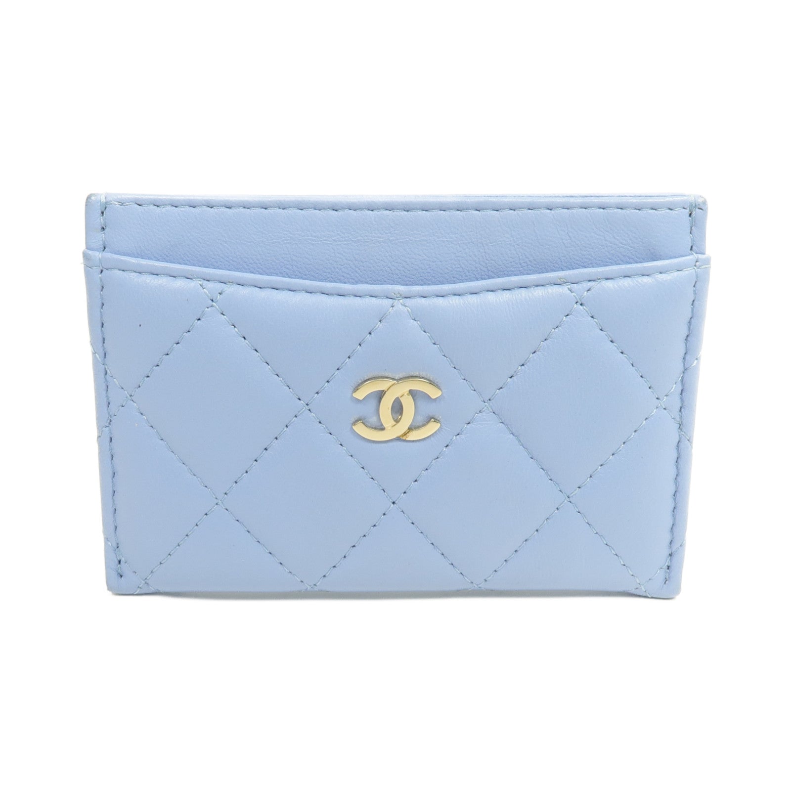 CHANEL 羊皮皮革Card Case金扣卡片套