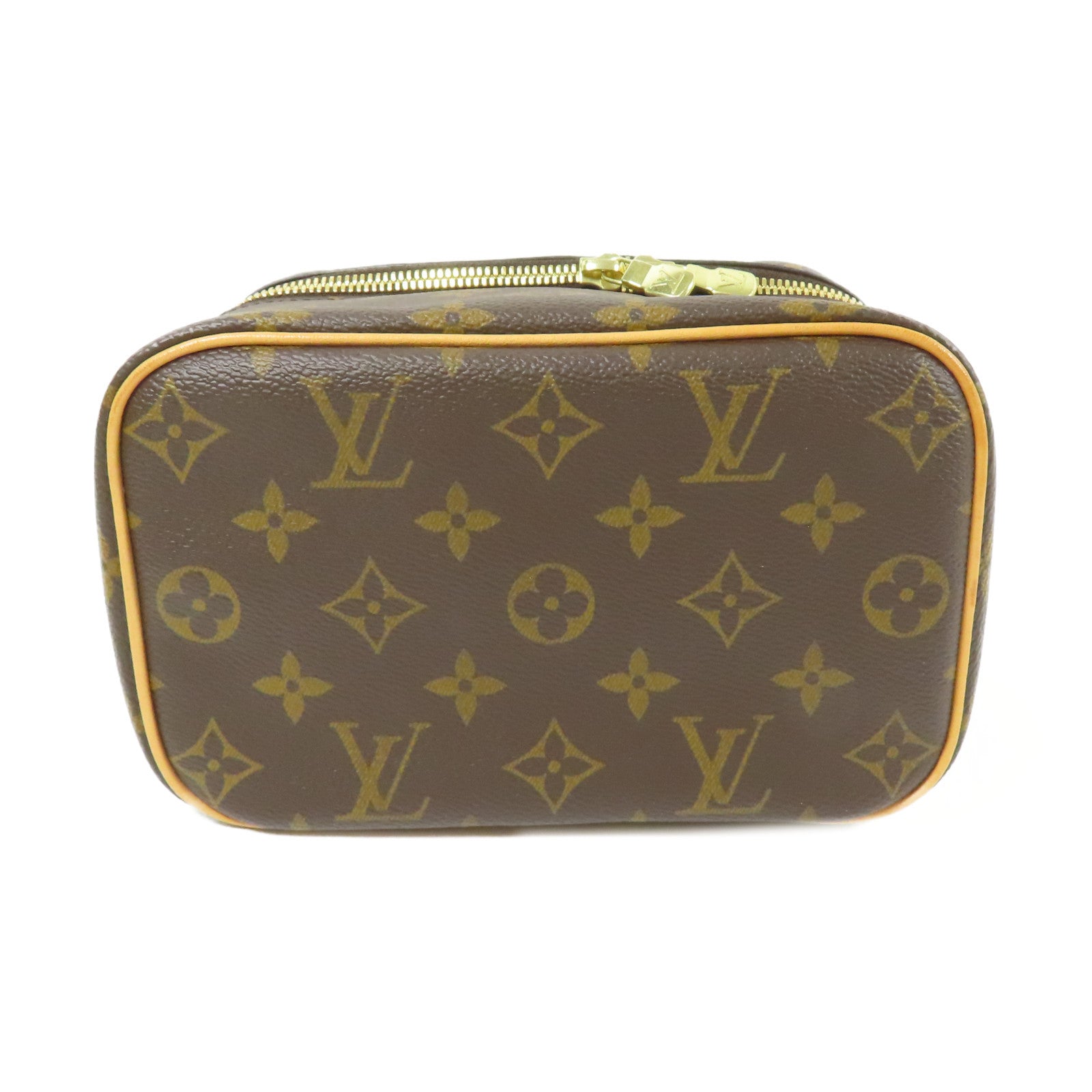 LOUIS VUITTON LV GHW Nice Mini Vanity Bag HandBag M44495 Monogram Brown