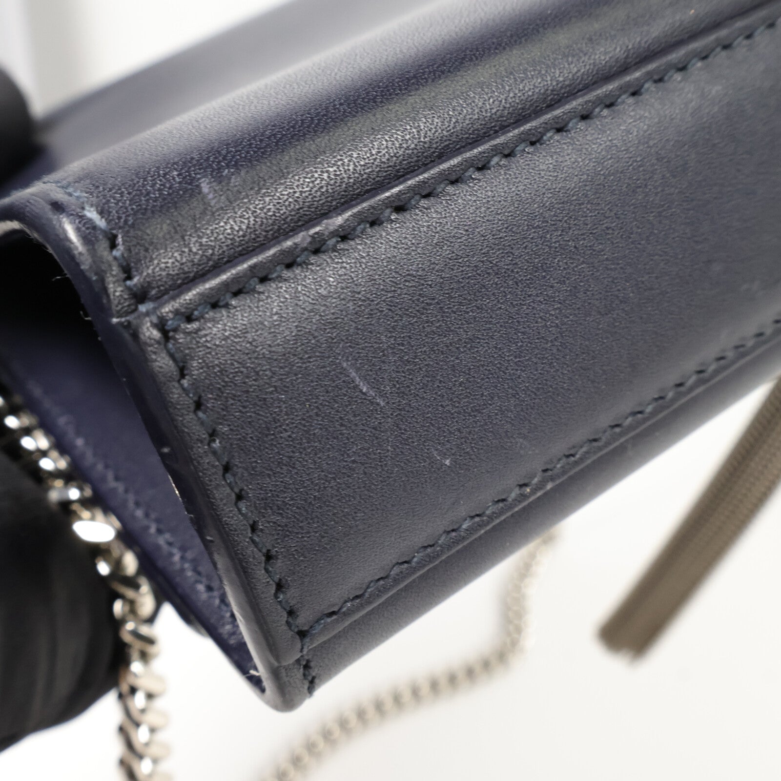 SAINT LAURENT 牛皮皮革Kate Tassel鏈帶肩背袋