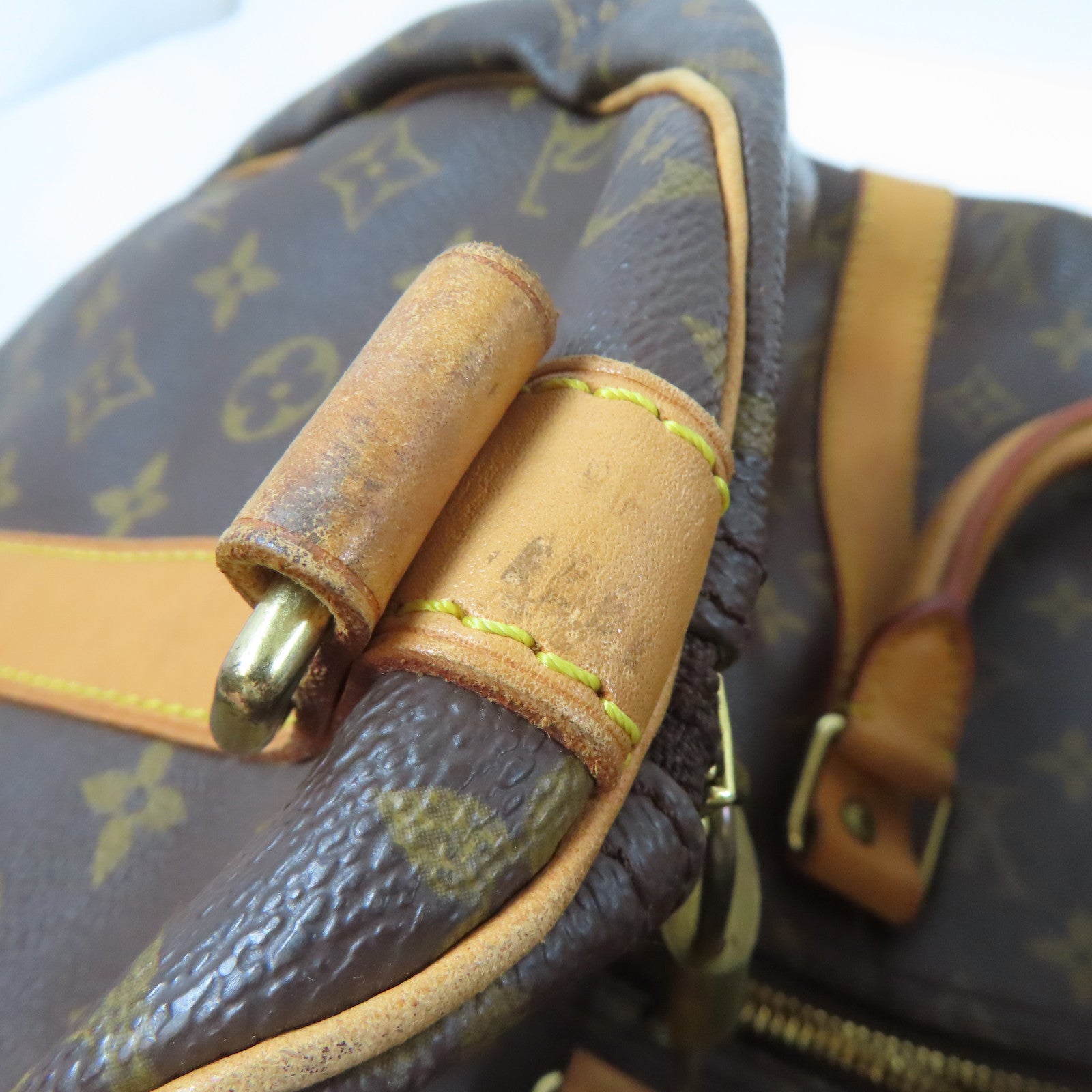 LOUIS VUITTON Monogram Keepall Bandouliere 50 Travel Bag金扣手挽肩背兩用袋啡色