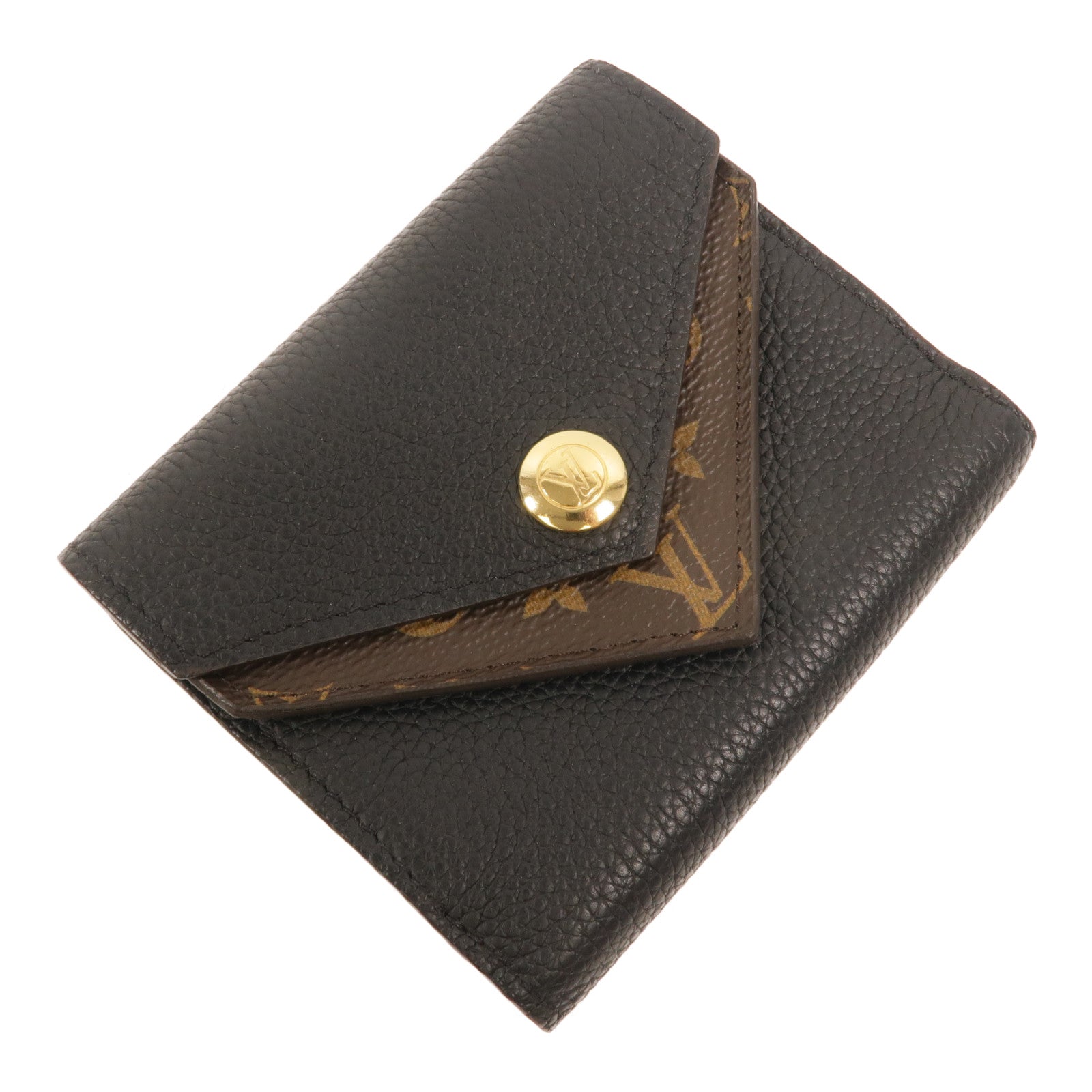 LOUIS VUITTON Monogram/牛皮皮革Double V Wallet錢包