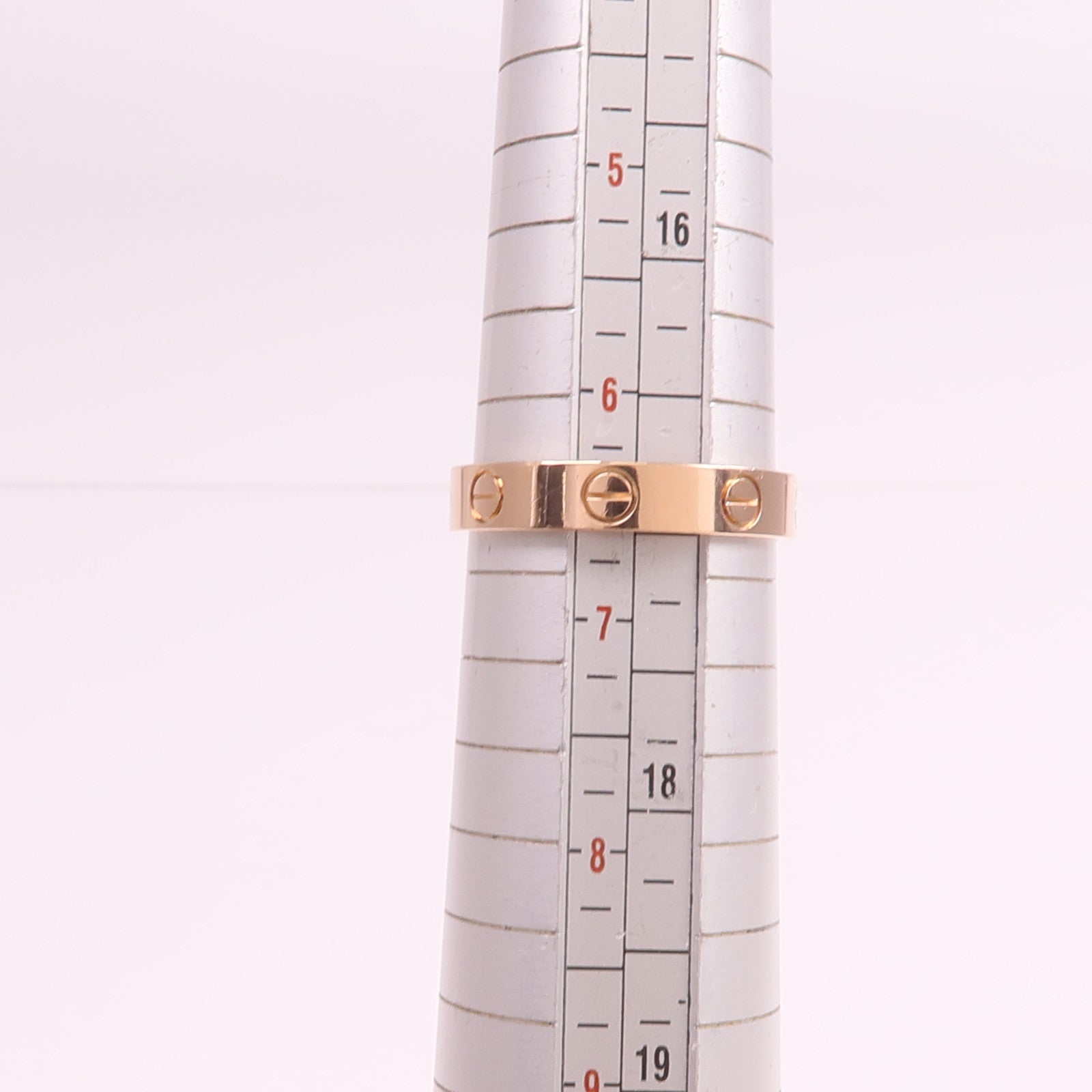 CARTIER 18K玫瑰金Mini Love Ring戒指Cartier#53/US#6.5