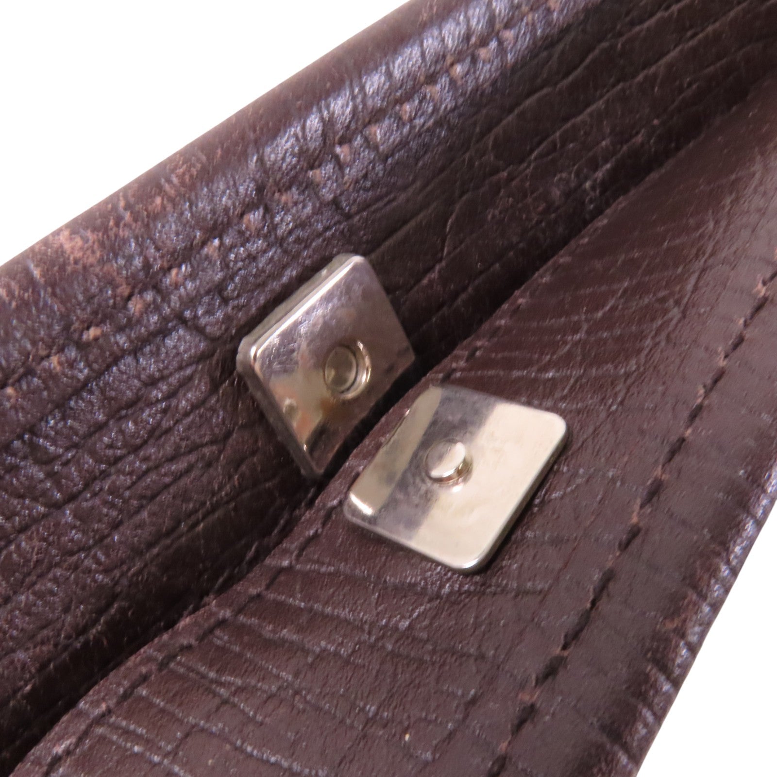 GUCCI 塗層帆布Tote Bag銀扣肩背袋