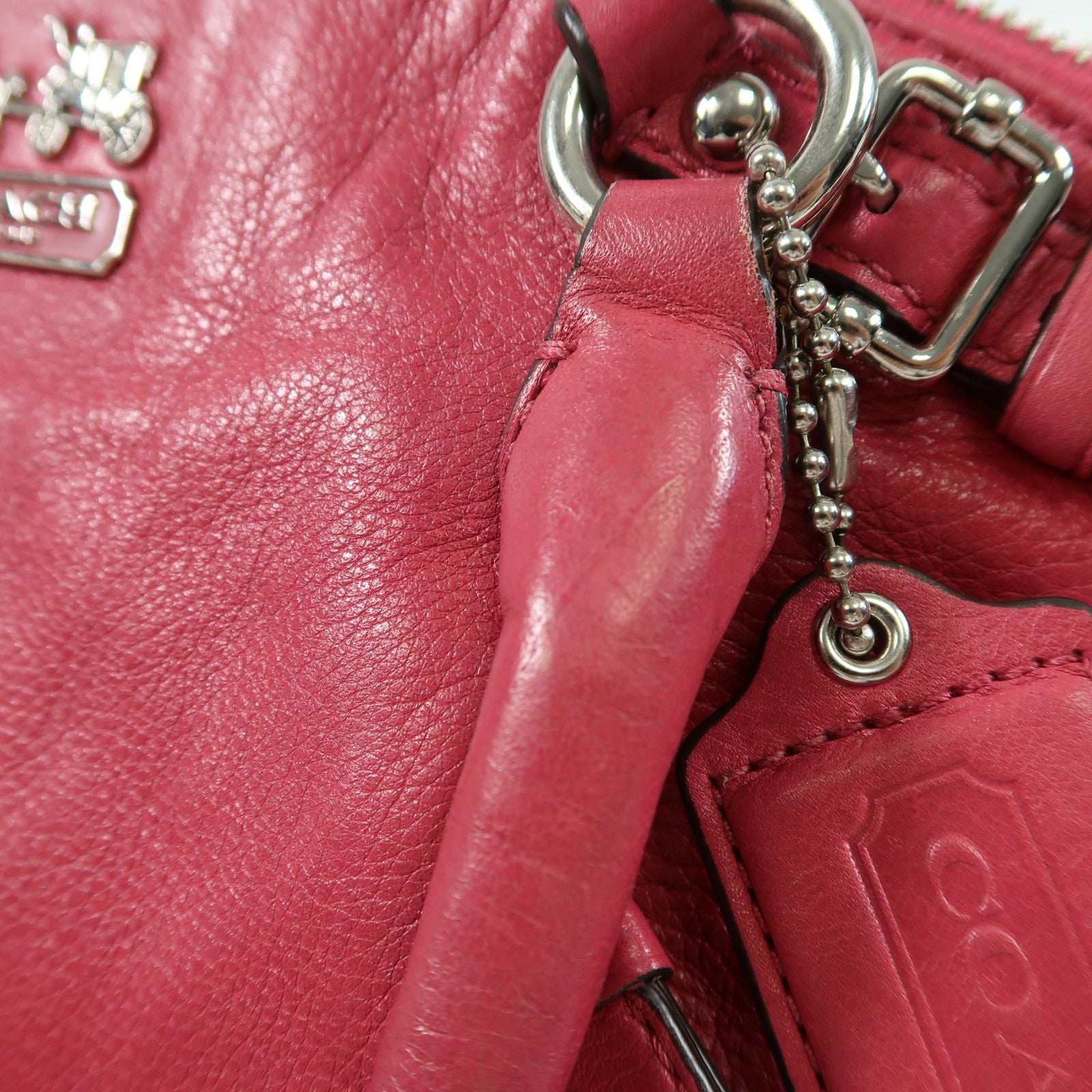 COACH 牛皮皮革2 Way Shoulder手挽肩背兩用袋