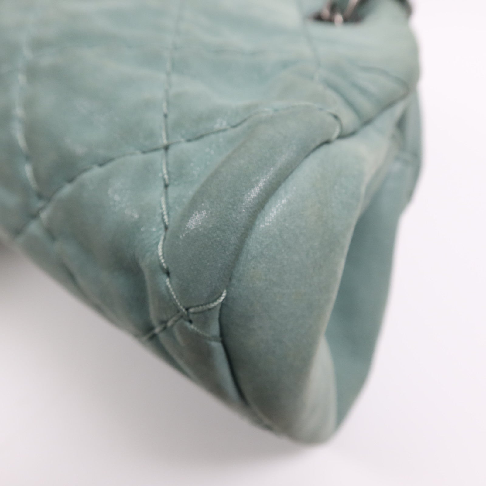 CHANEL 牛皮皮革Shoulder Bag銀扣鏈帶肩背袋