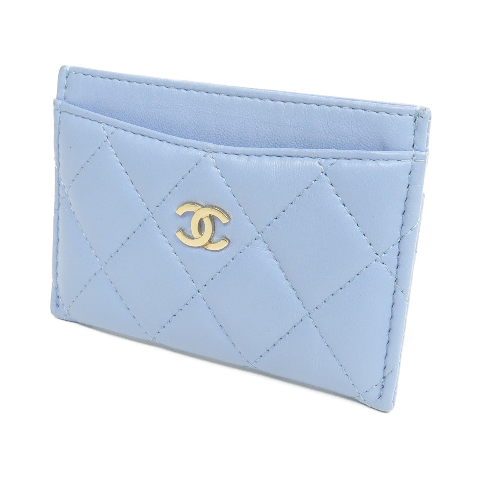 CHANEL 羊皮皮革Card Case金扣卡片套
