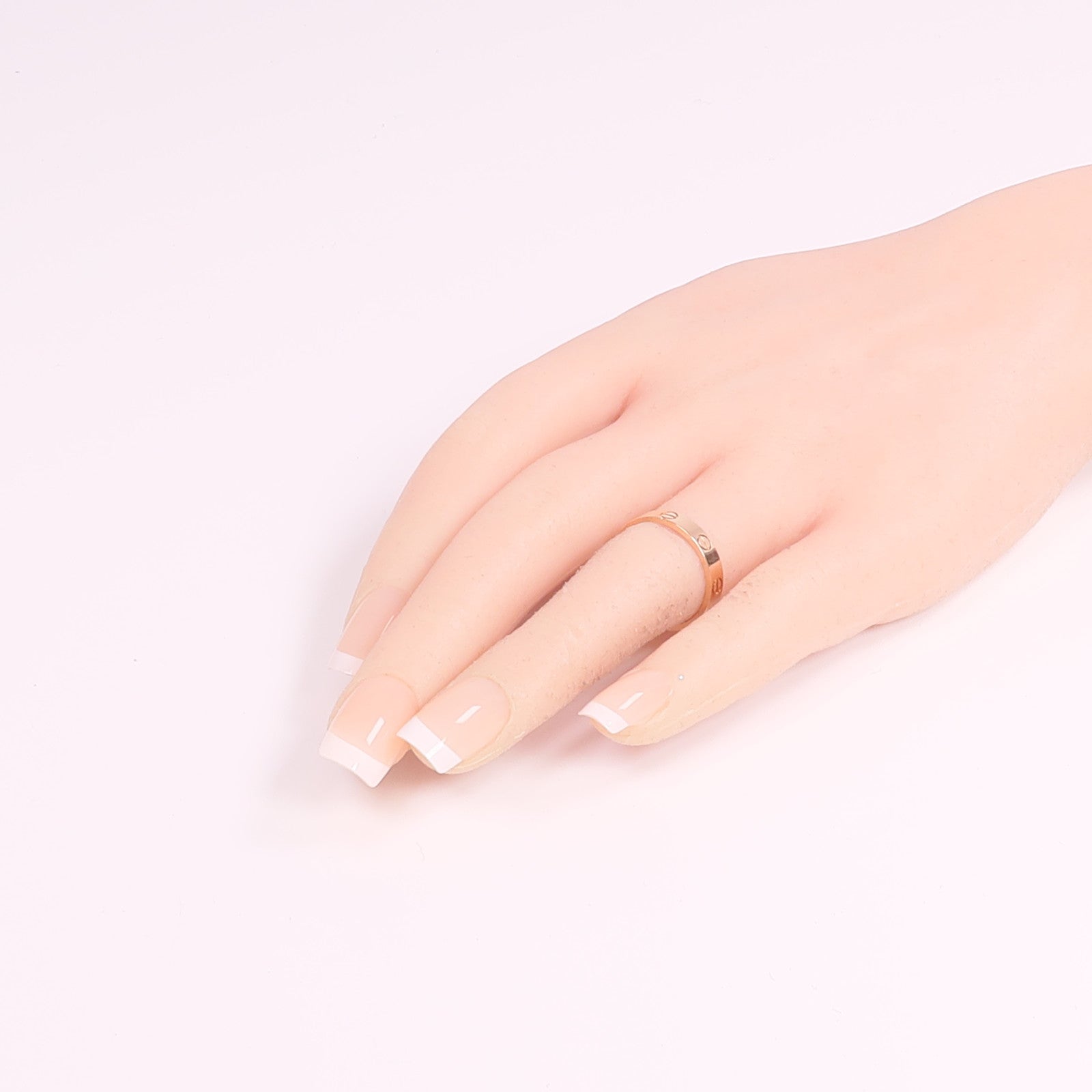 CARTIER 18K玫瑰金Mini Love Ring戒指Cartier#53/US#6.5