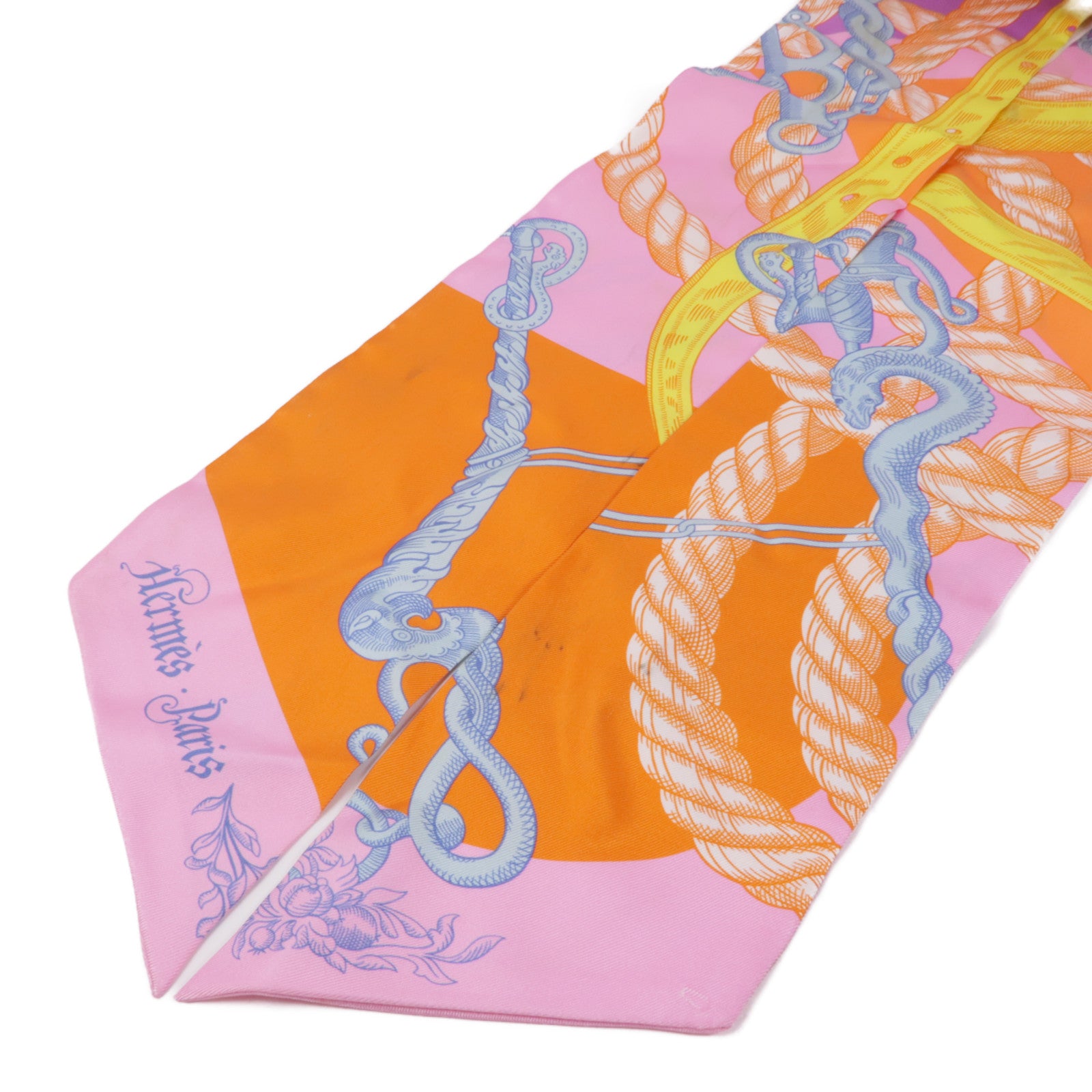 HERMES 絲質Maxi Twilly絲巾