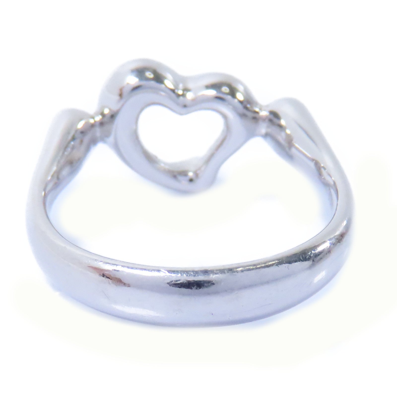 TIFFANY＆CO 【激減優惠】PT950鉑金Open Heart Ring戒指US#4.25