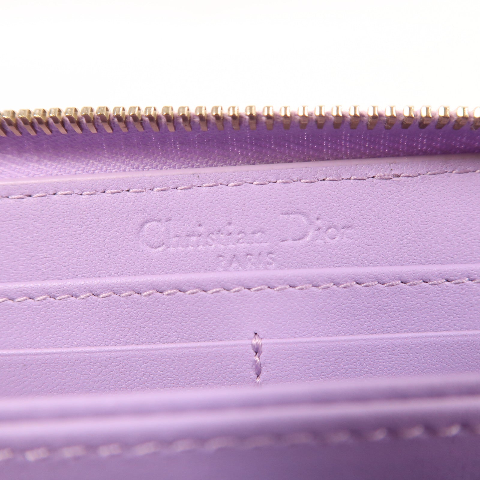 Dior 【激減優惠】羊皮皮革Lady Dior Voyageur金扣長錢包