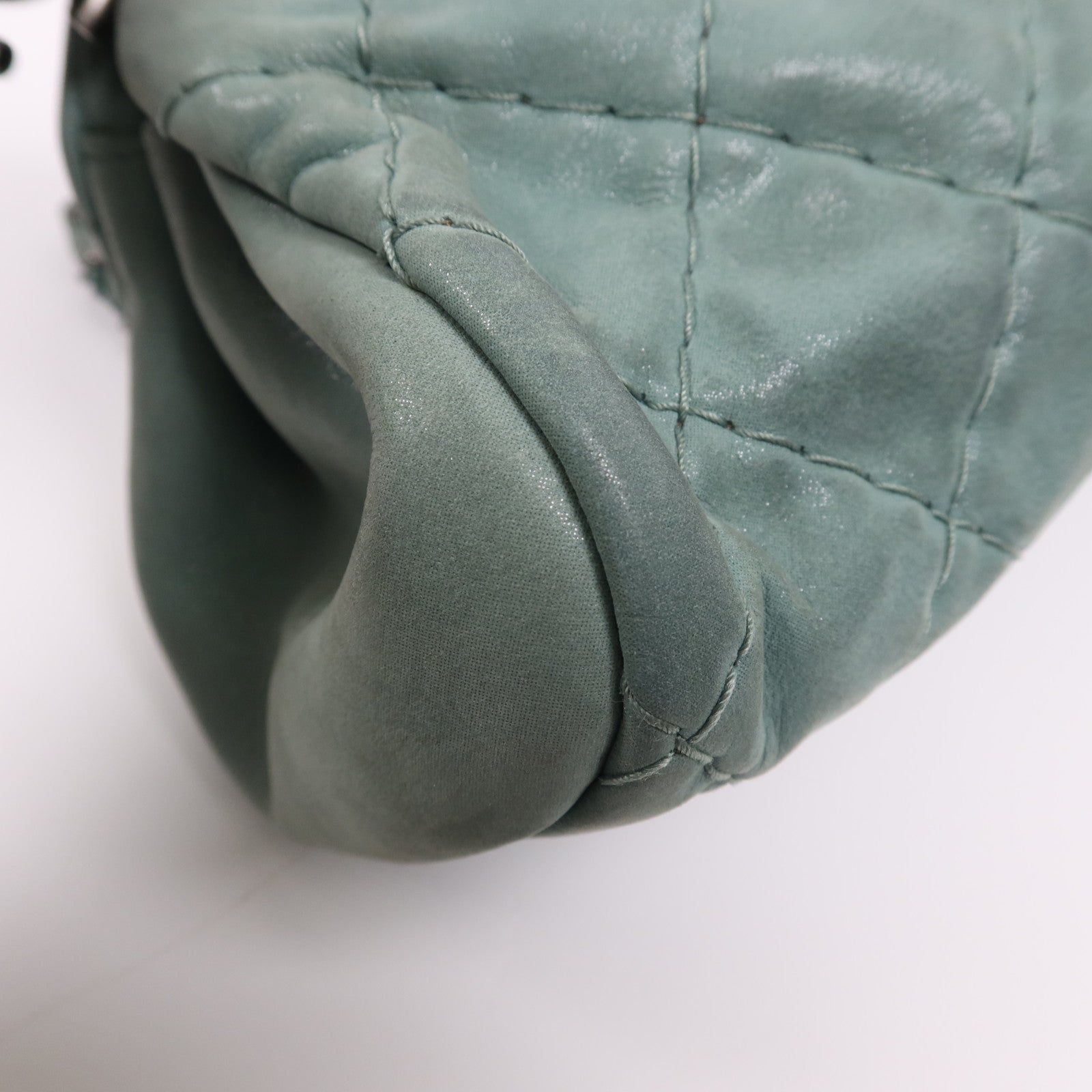 CHANEL 牛皮皮革Shoulder Bag銀扣鏈帶肩背袋