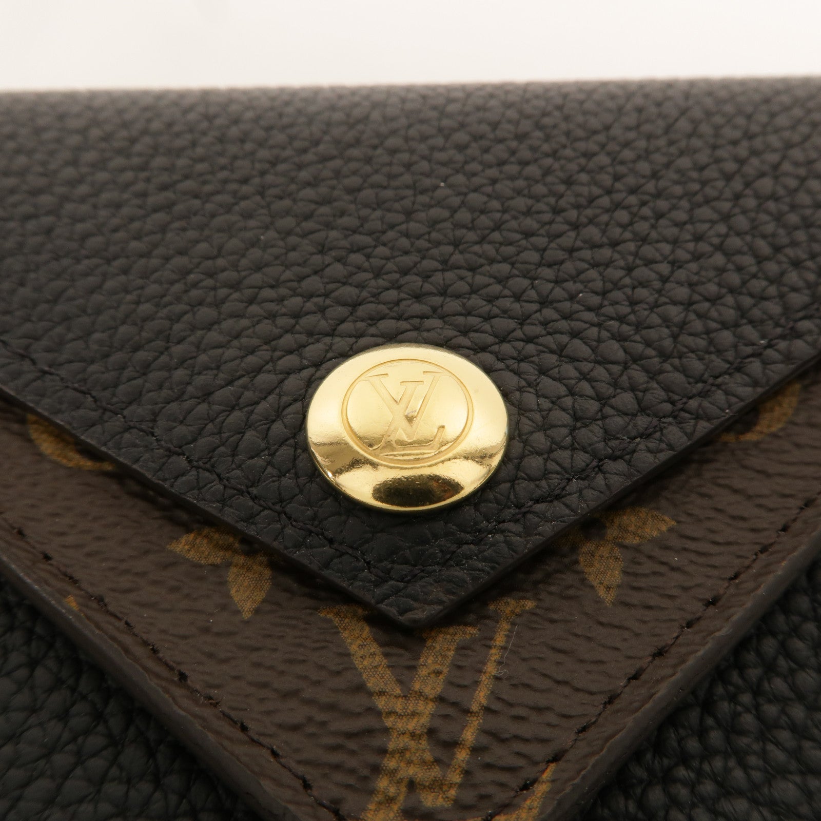 LOUIS VUITTON Monogram/牛皮皮革Double V Wallet錢包