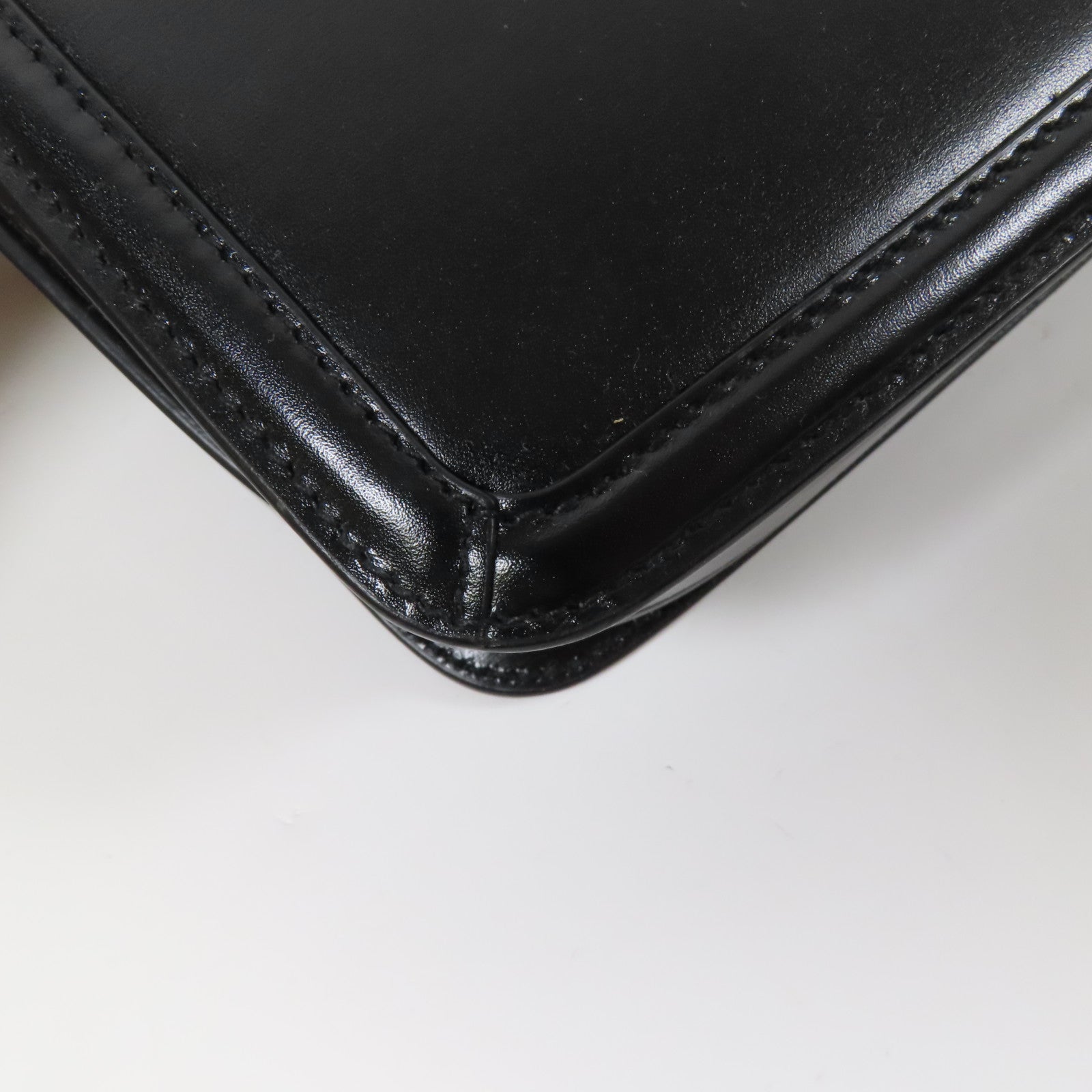 SAINT LAURENT 皮革Shoulder Bag銀扣肩背袋