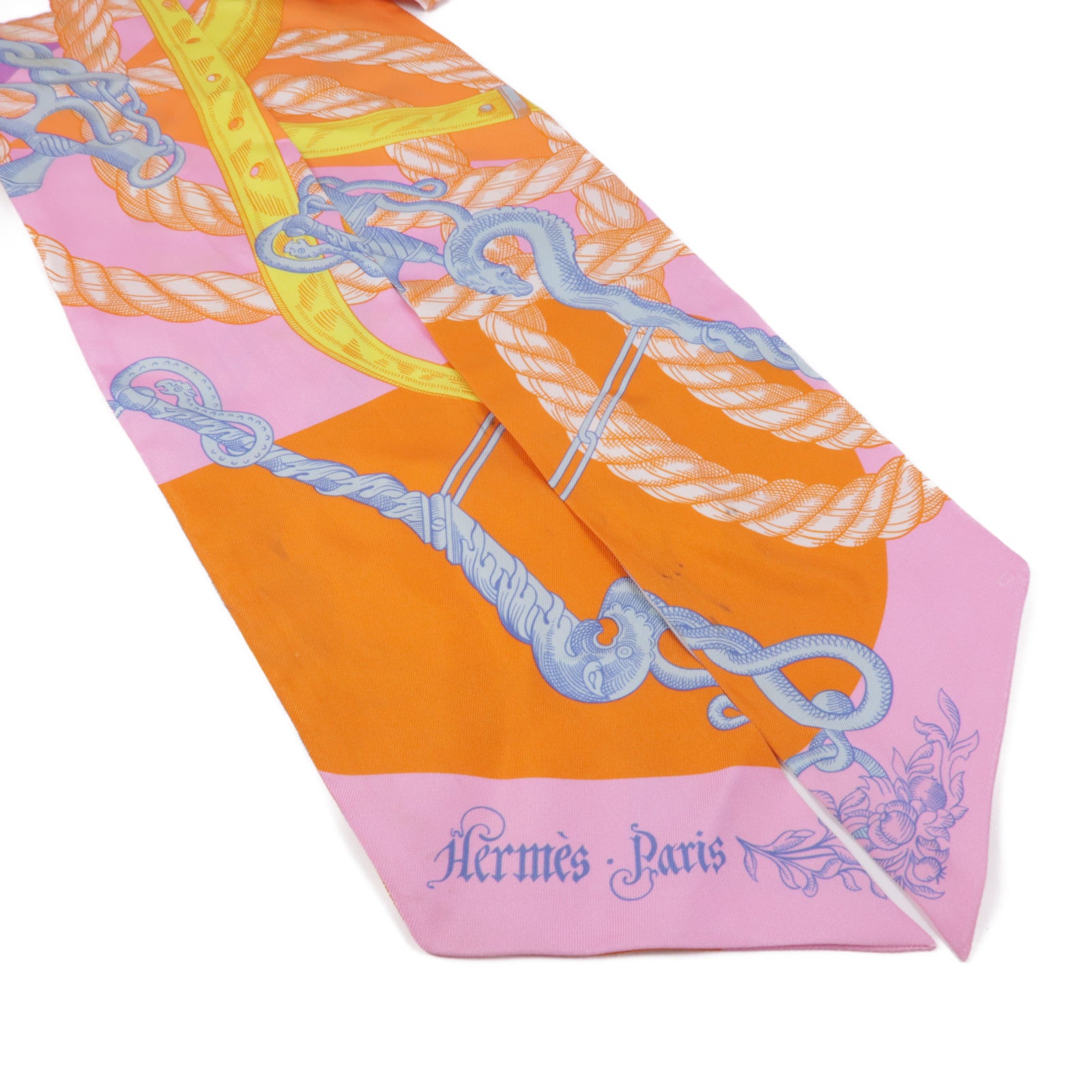 HERMES 絲質Maxi Twilly絲巾