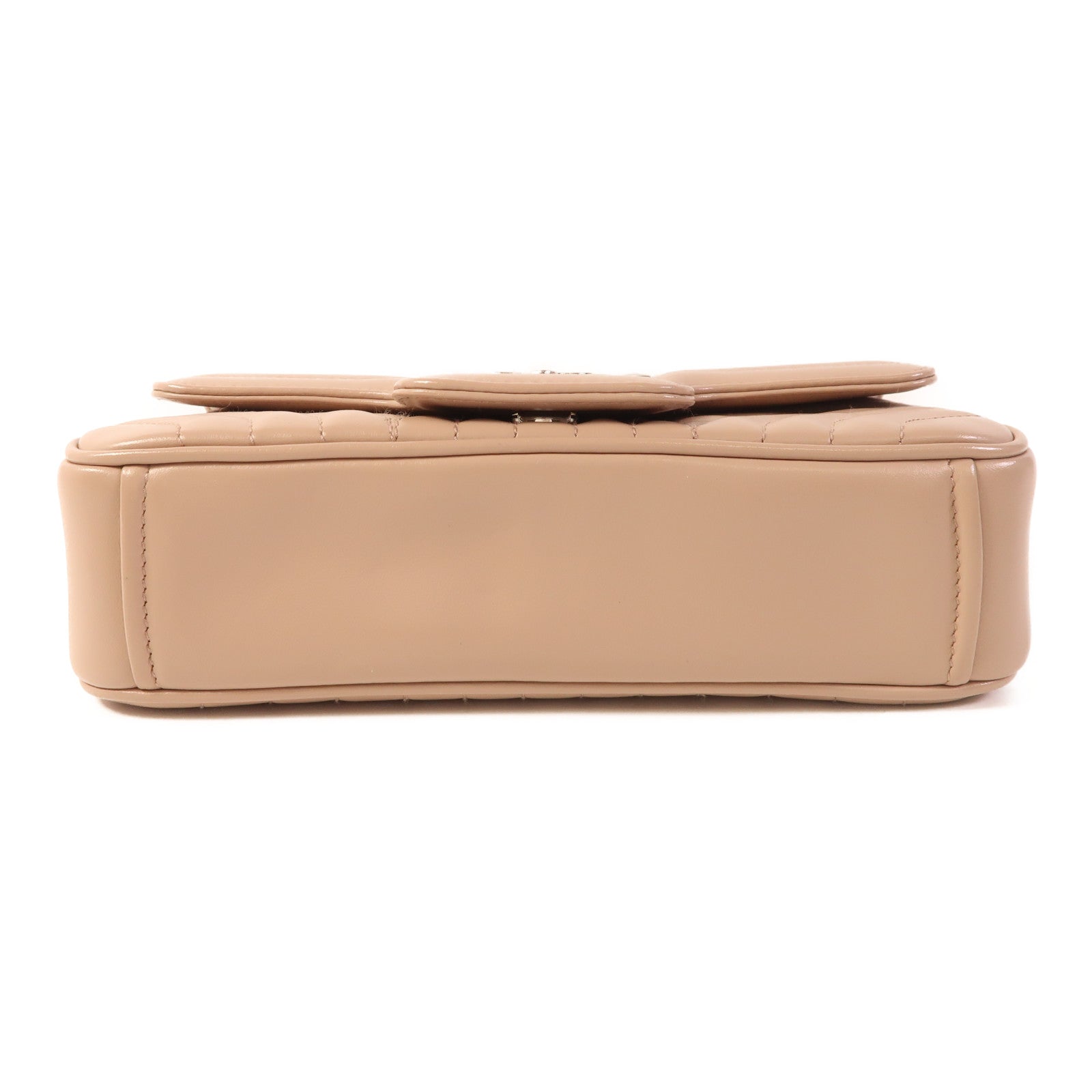 PRADA 牛皮皮革Chain Shoulder Bag銀扣鏈帶肩背袋