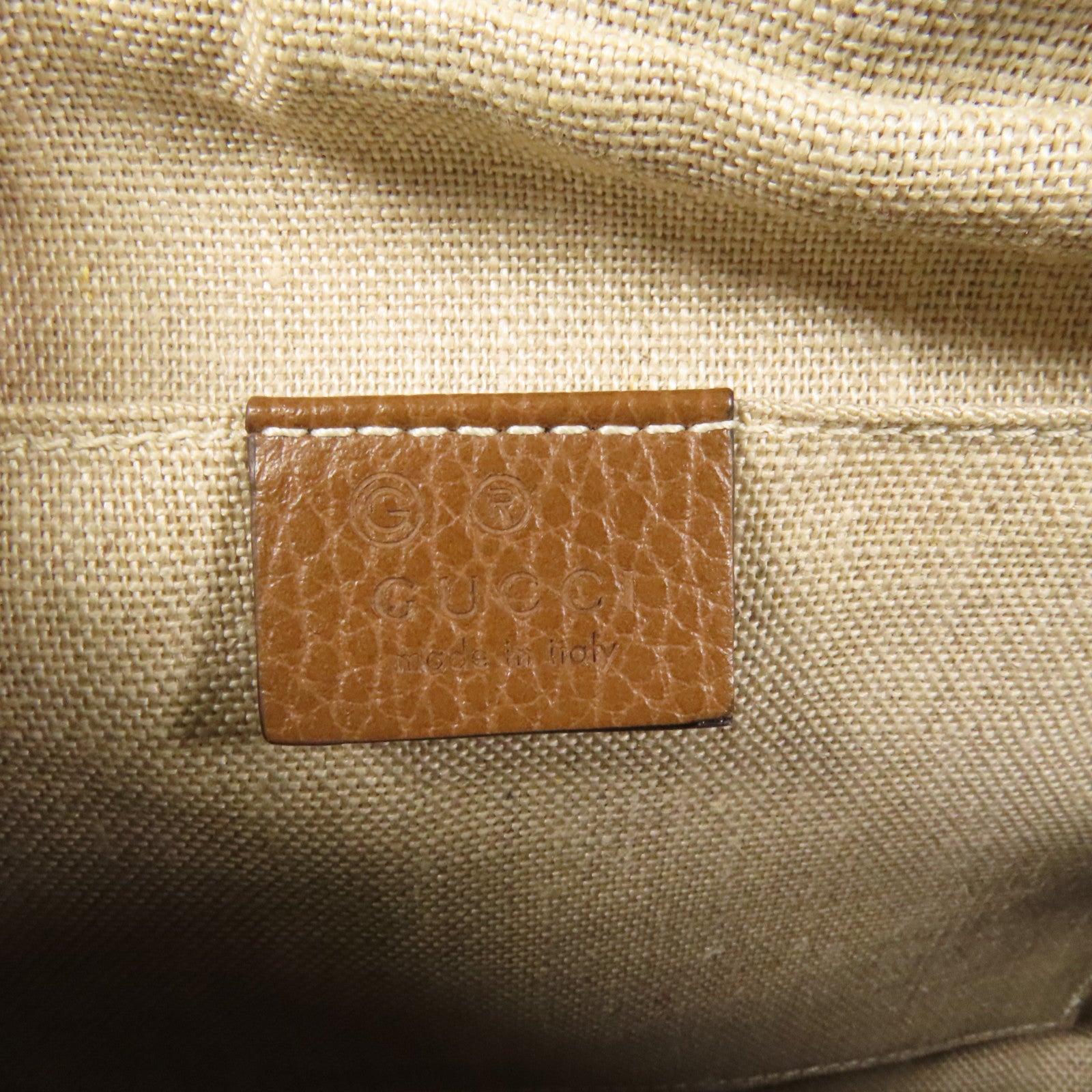 GUCCI 帆布Shoulder Bag金扣肩背袋