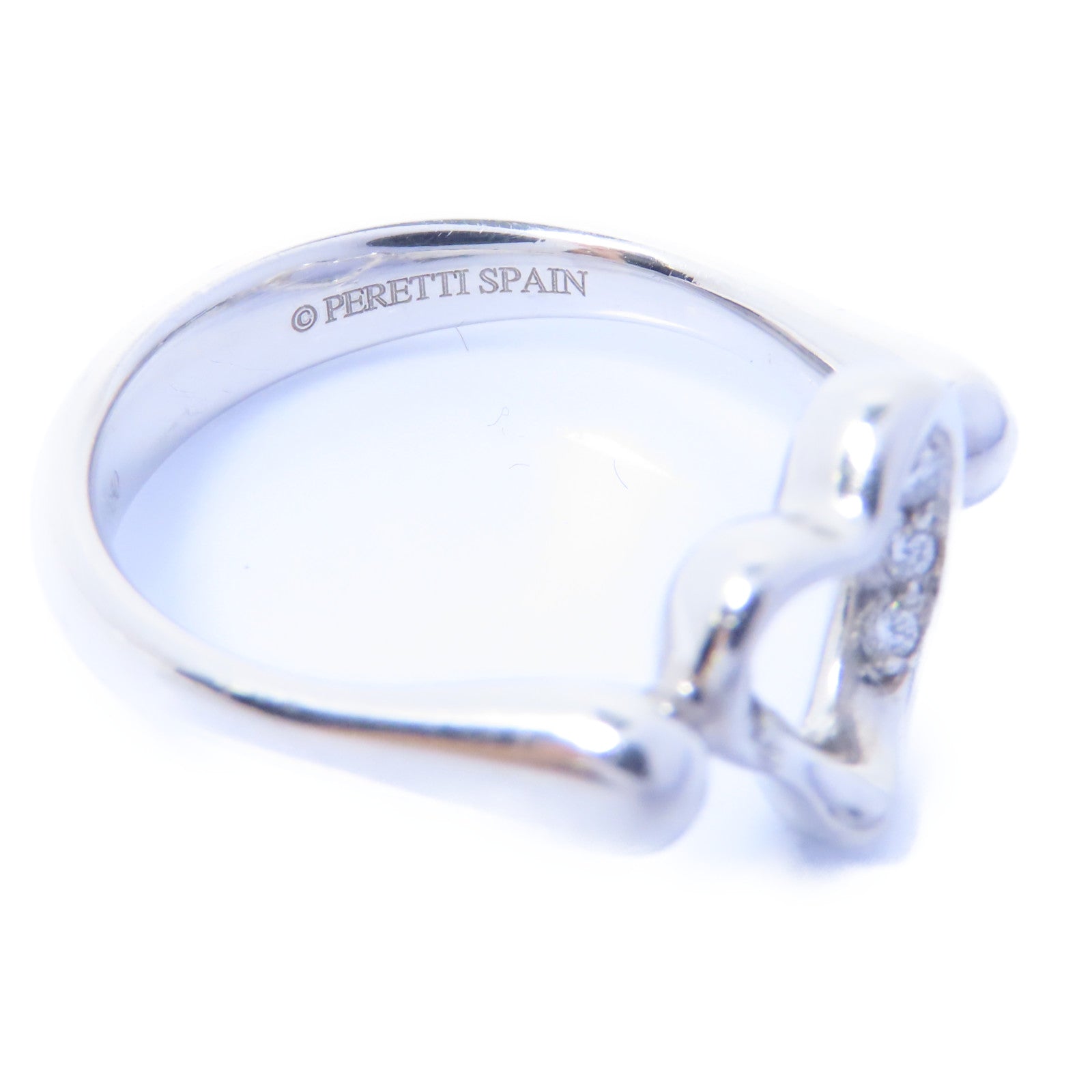 TIFFANY＆CO 【激減優惠】PT950鉑金Open Heart Ring戒指US#4.25