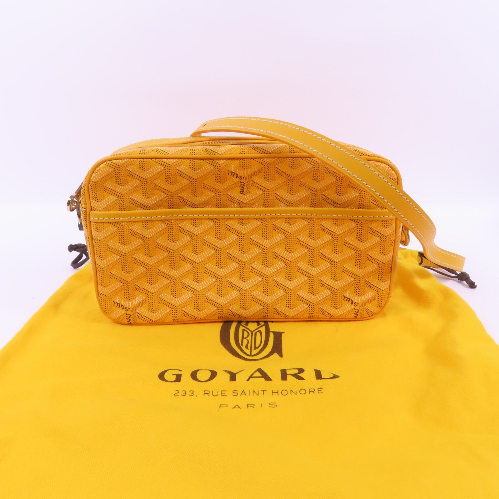 GOYARD 塗層帆布Cap-Vert銀扣肩背袋