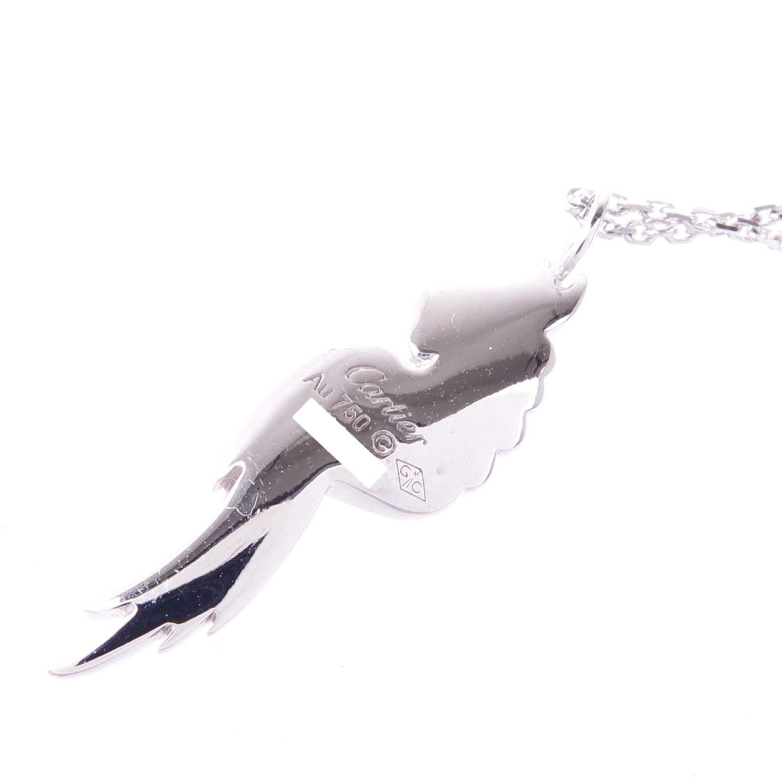 CARTIER 18K白金Parrot Motif Diamond Necklace鑽石項鍊