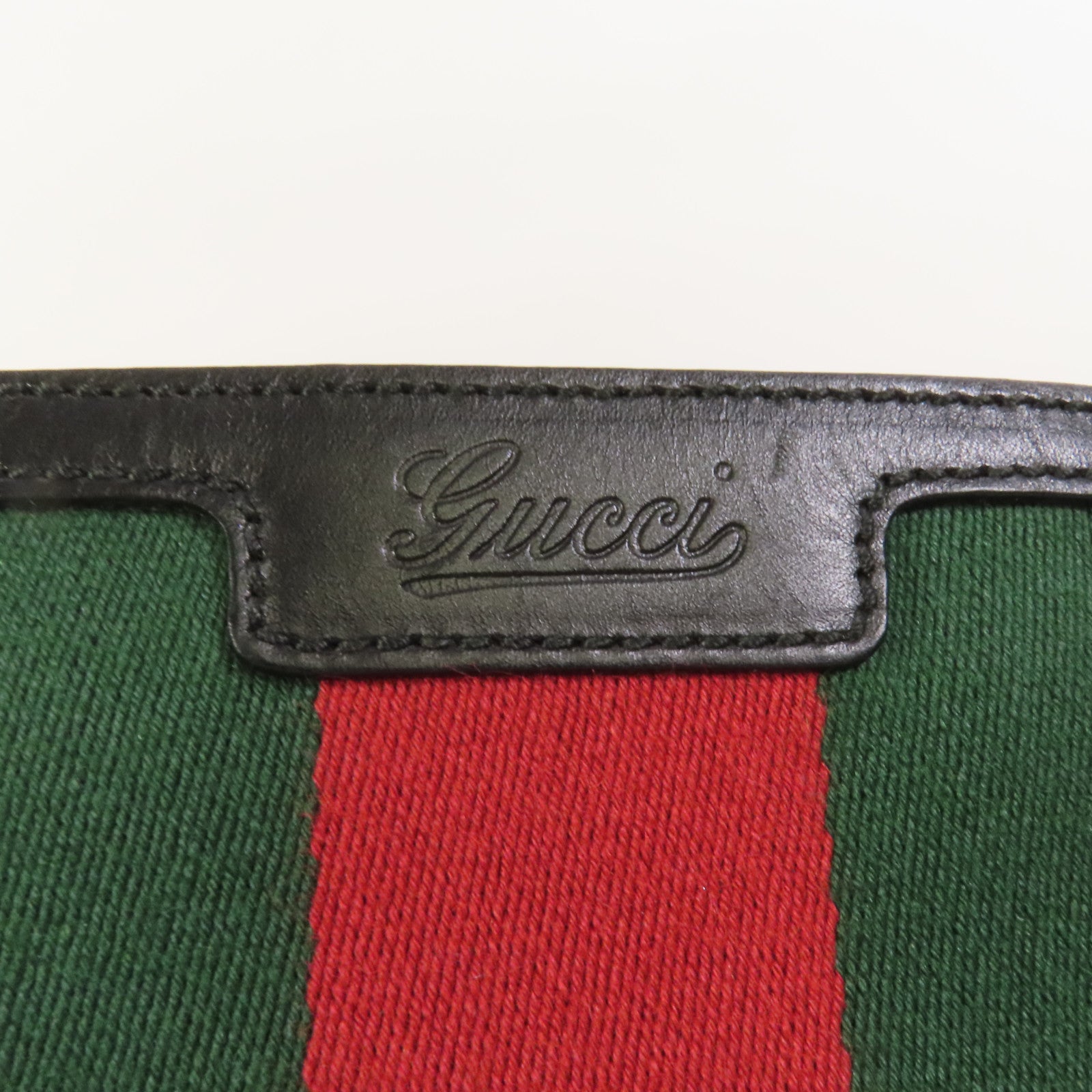 GUCCI 塗層帆布Shoulder Bag銀扣肩背袋