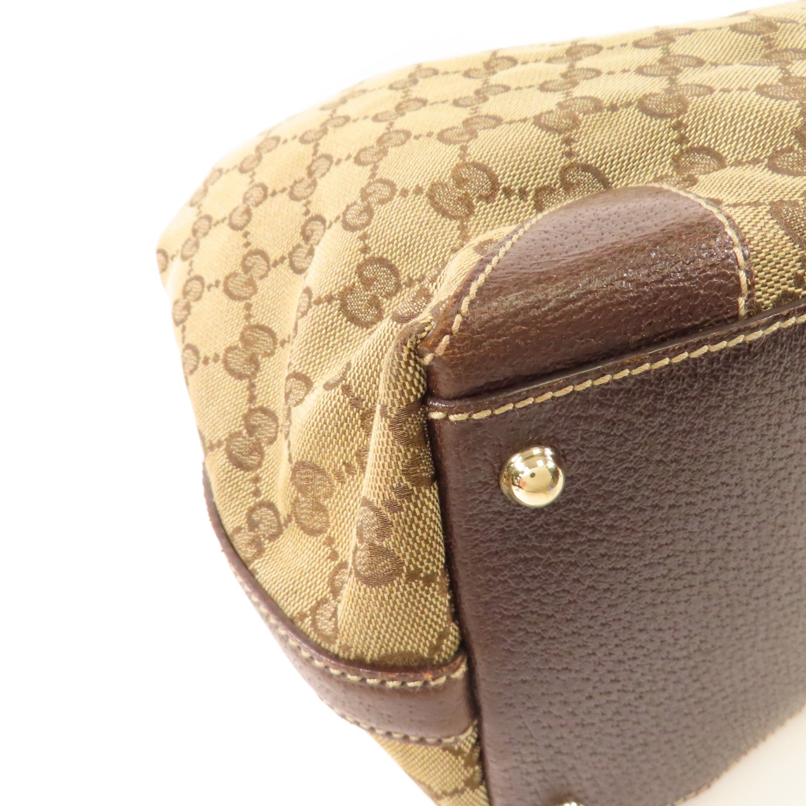 GUCCI 【激減優惠】帆布Tote Bag金扣肩背袋