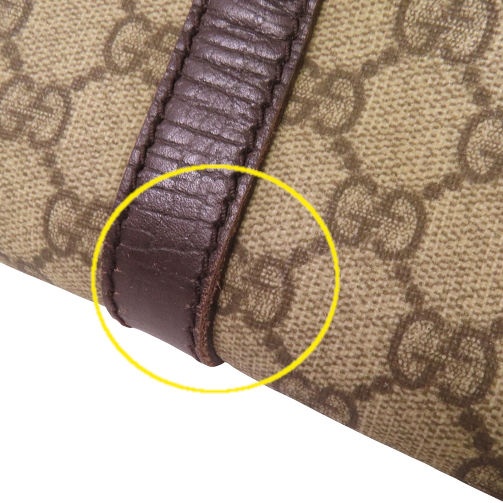 GUCCI 塗層帆布Tote Bag銀扣肩背袋