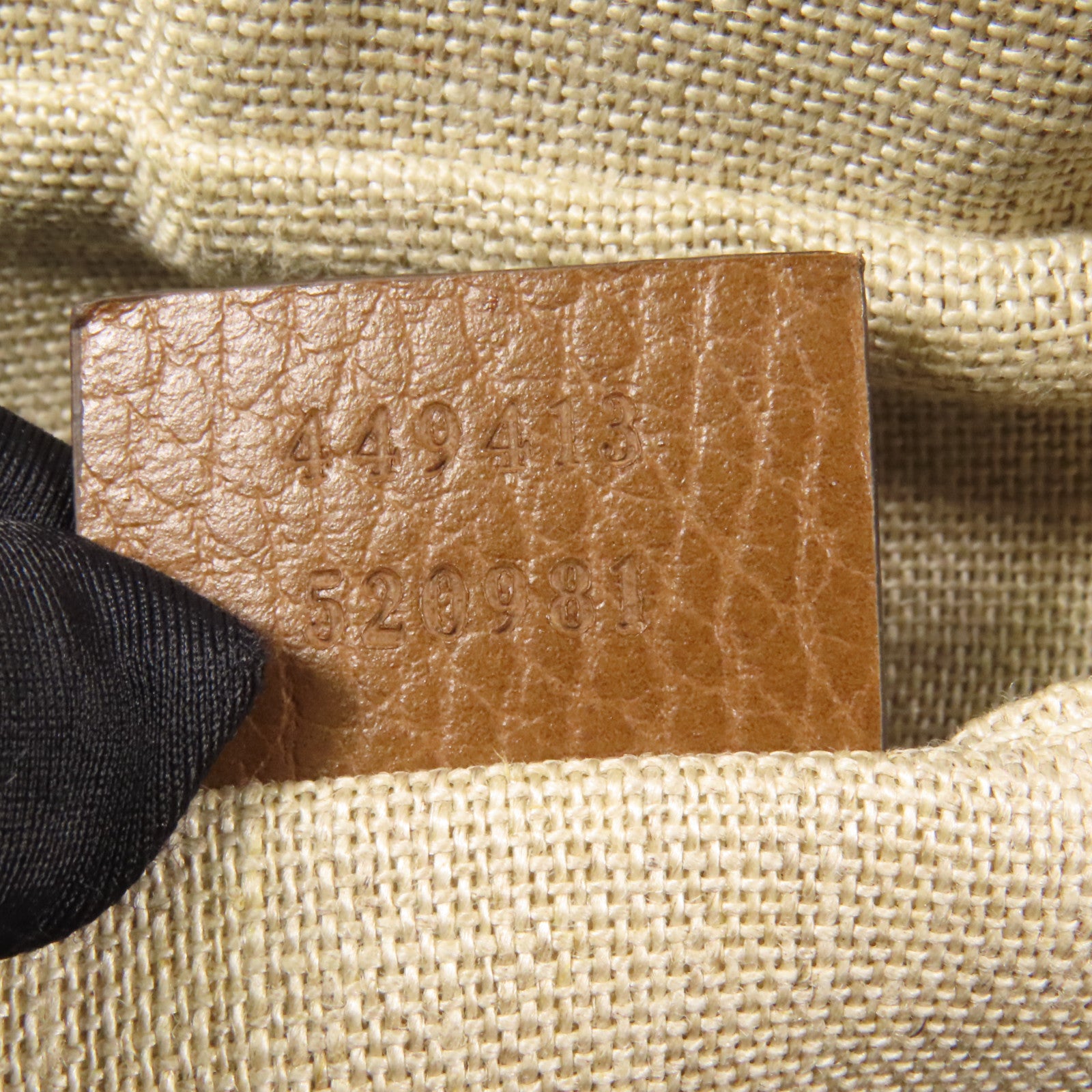 GUCCI 帆布Shoulder Bag金扣肩背袋