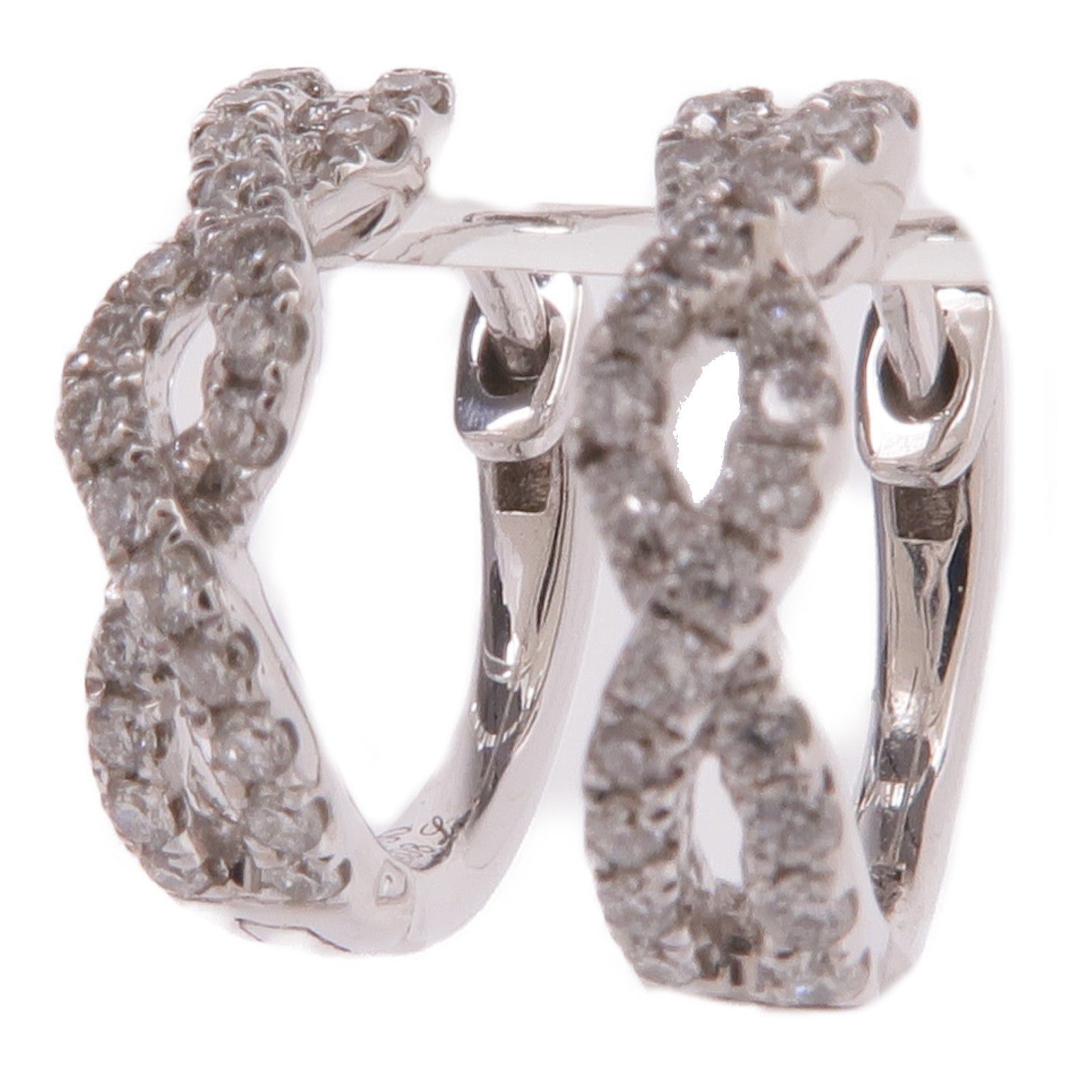 JEWELRY 18K白金Diamond Earrings鑽石耳環