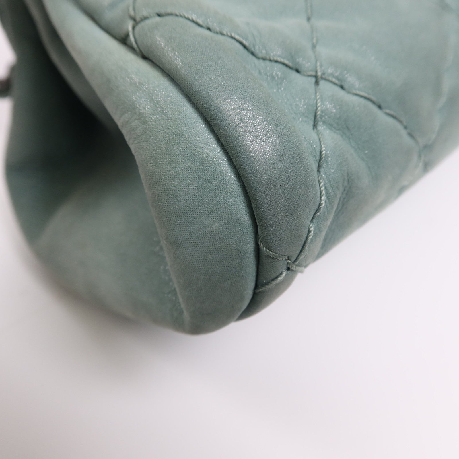 CHANEL 牛皮皮革Shoulder Bag銀扣鏈帶肩背袋