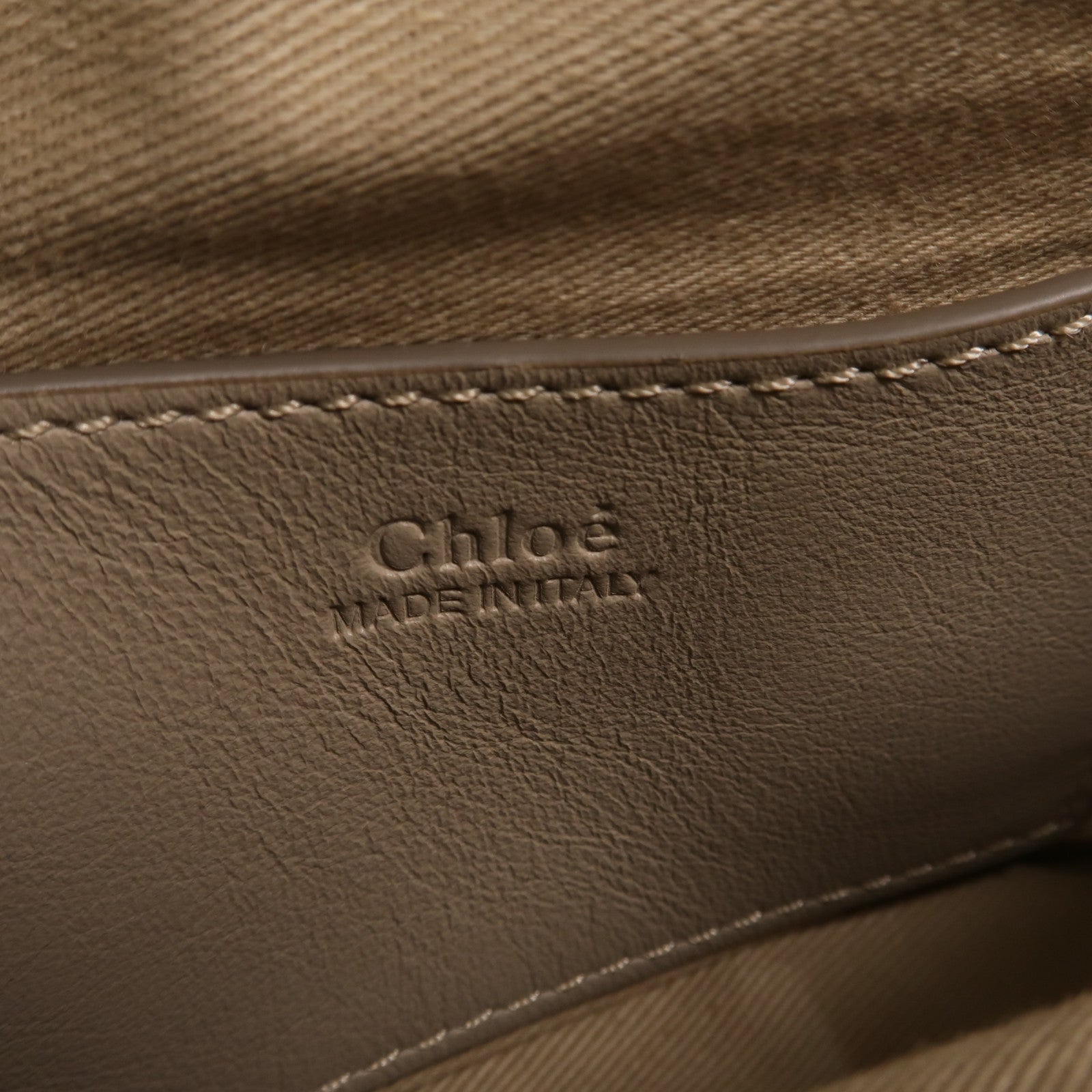 Chloe 牛皮皮革Mini Signature肩背袋