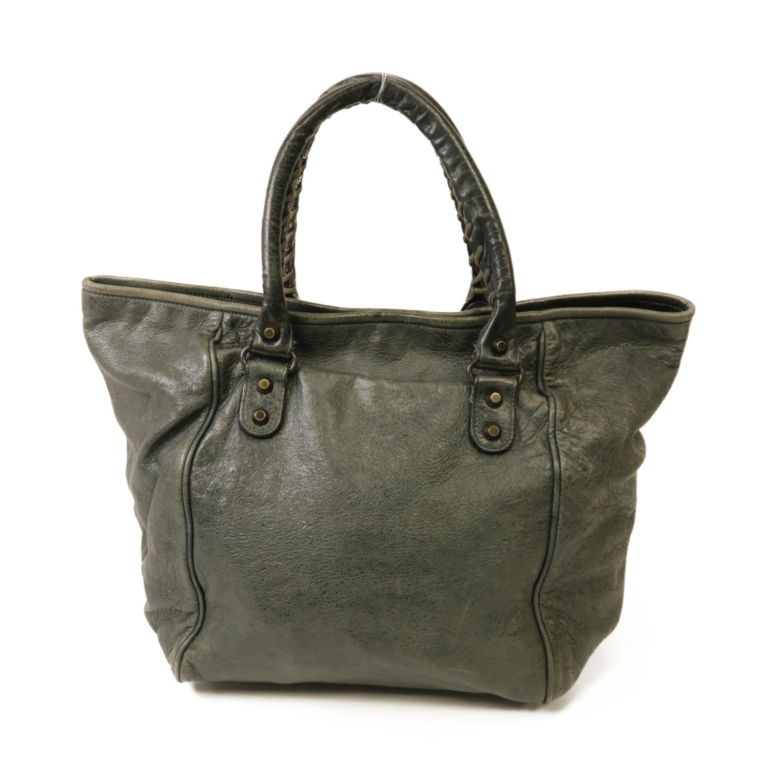 BALENCIAGA 【激減優惠】牛皮皮革The Sunday肩背袋灰色
